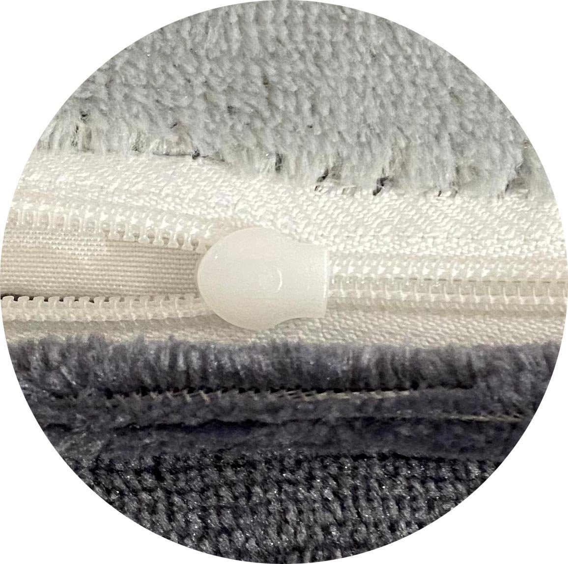 Leonado Vicenti Bettwäsche 4 tlg Winter Wende Plüsch Thermo Fleece Warm Bettwäsche 135x200 Grau, Fleece, 4 teilig – Bild 3 von 4