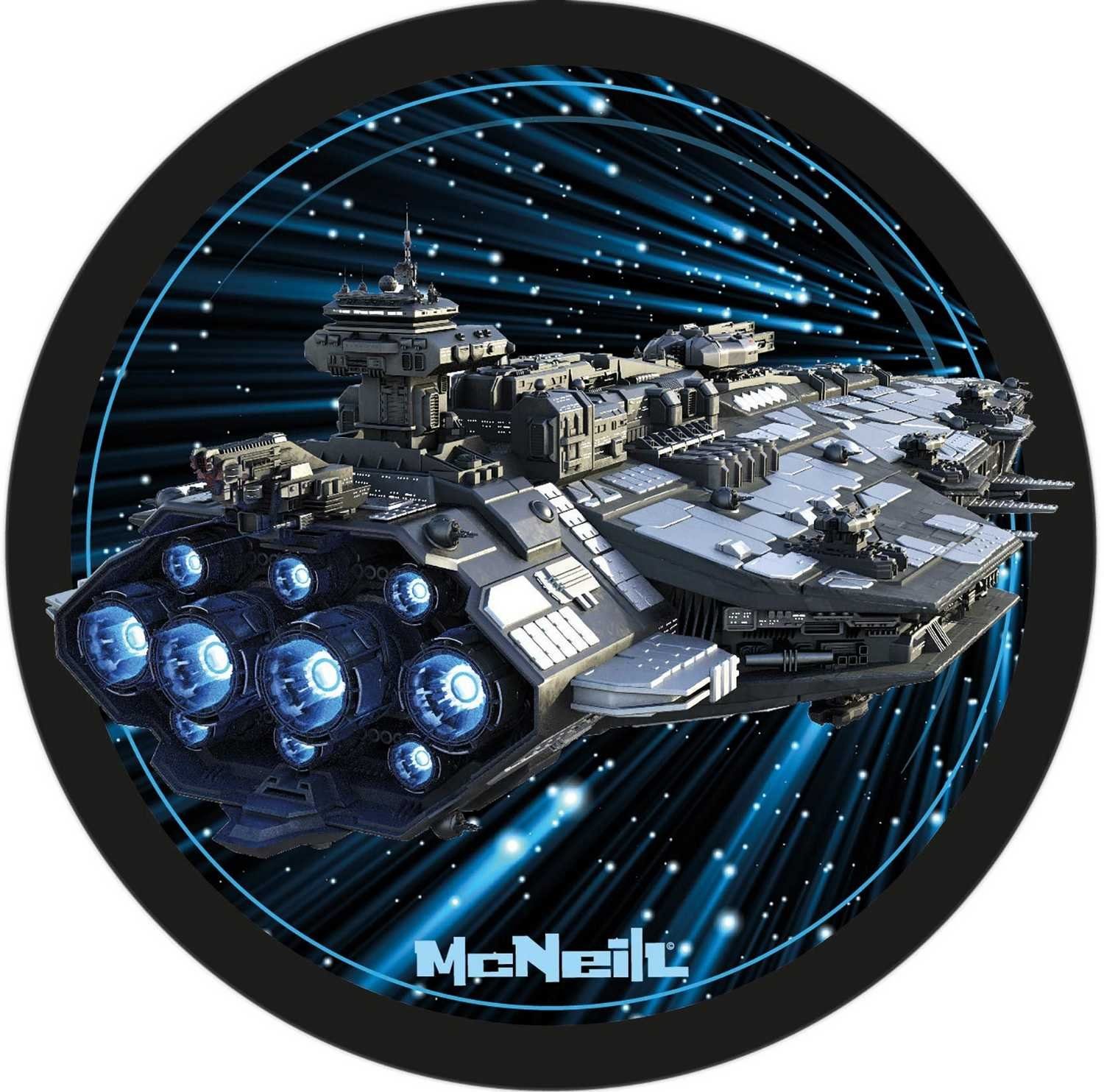 McNeill Schulranzen-Patch McAddys zu Schulranzen Space sw/blau, Polyester