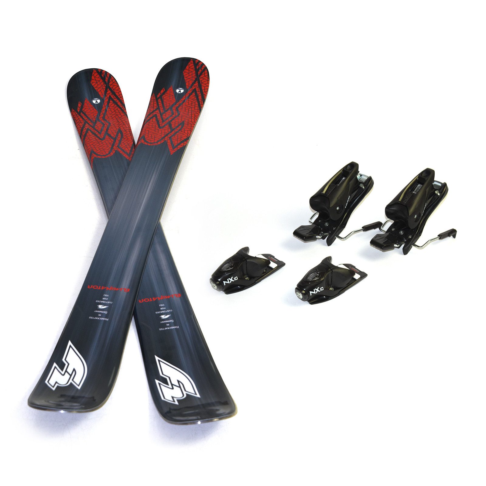 F2 Ski F2 Snowblades 99cm Set mit Bindung Ski Kurzski – Bindung/Ski wählbar