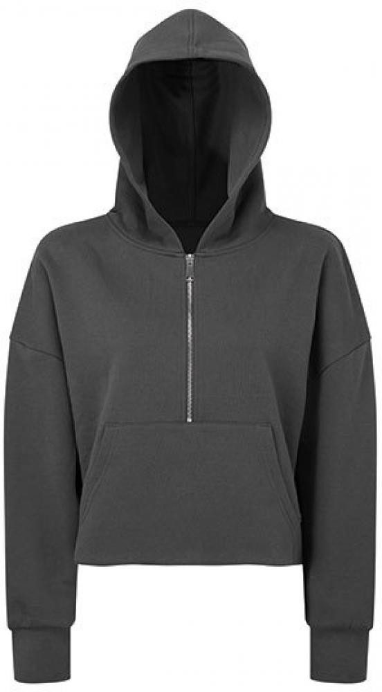 Kapuzensweatjacke Women´s Half Zip Hoodie Damen Kapuzenpullover