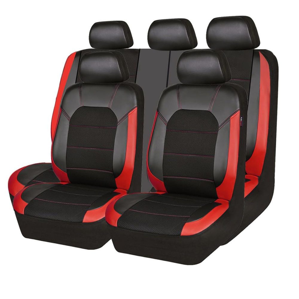GarveeMore Autositzbezug Universal 9 Stück Autositzbedeckungen Vollständiges Set 5-Sitz