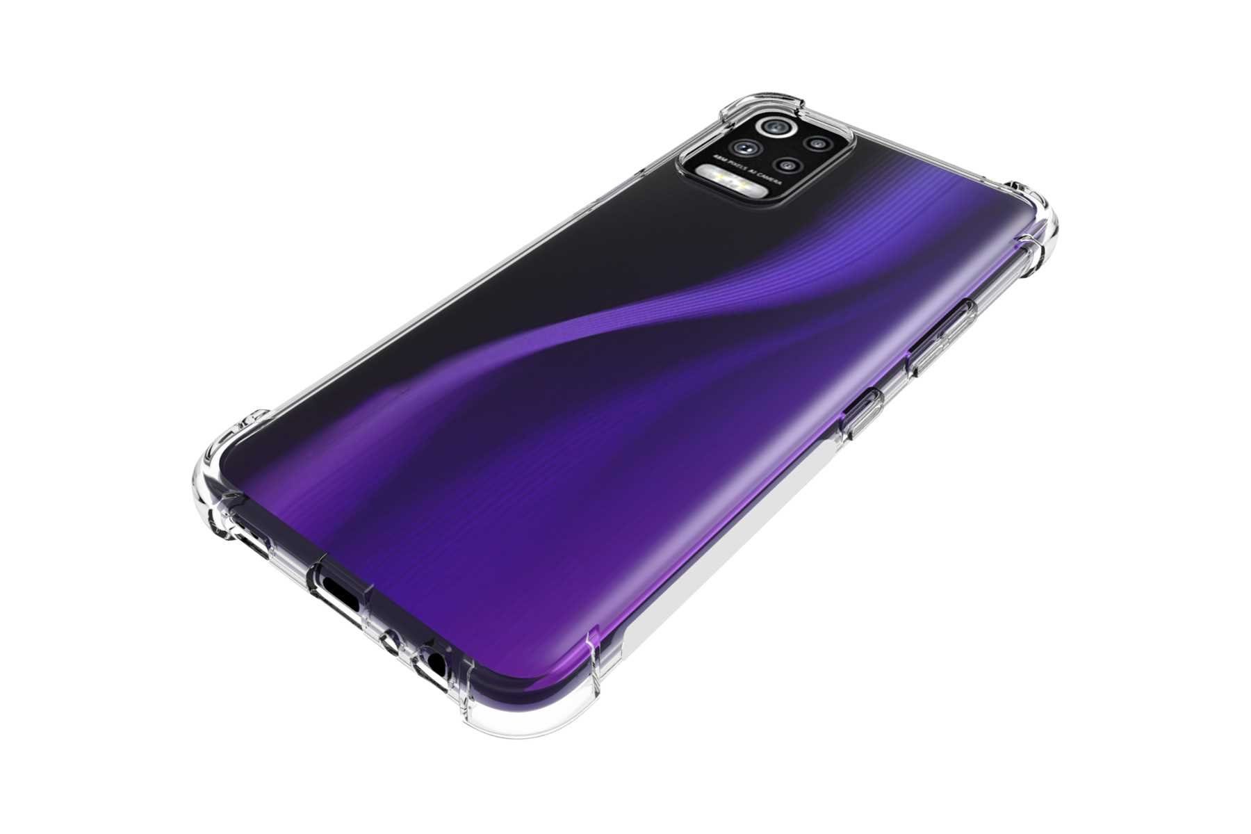 mtb more energy Smartphone-Hülle Clear Armor Case für LG K52 / K62 / Q52, Transparente TPU Schutzhülle Case Backcover mit Anti-Shock Verstärkung