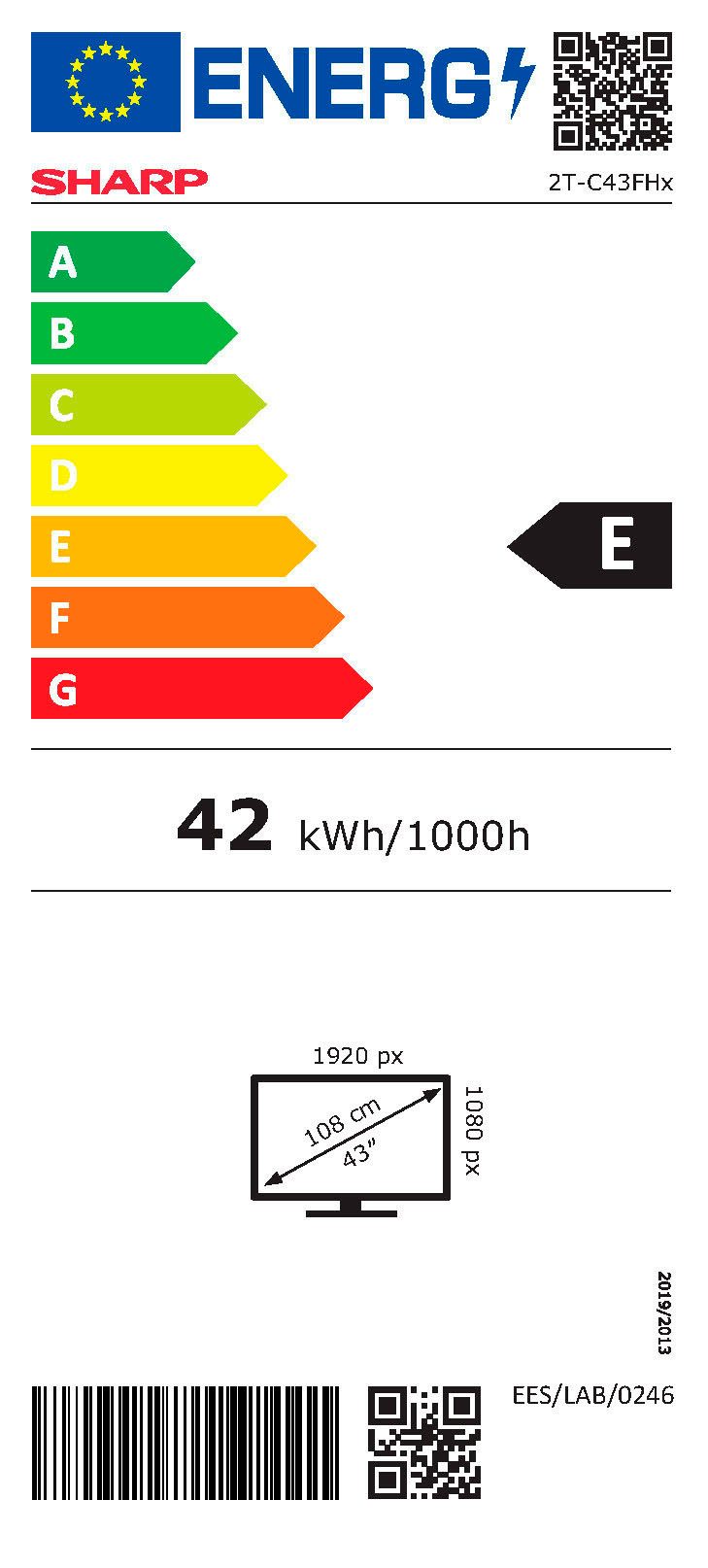 Energieeffizienzklasse: 