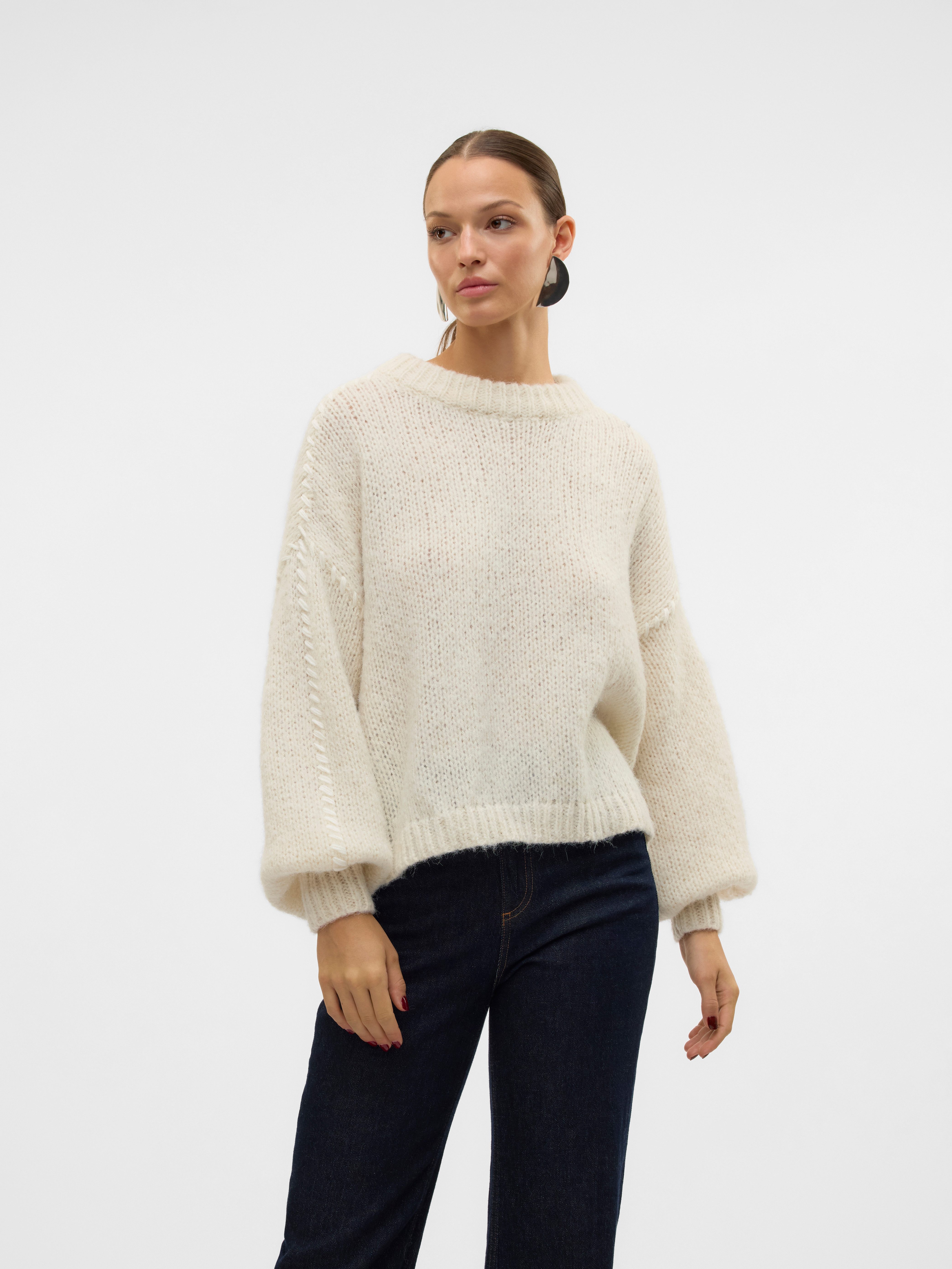 Rundhalspullover VMFENG LS O-NECK PULLOVER GA BOO