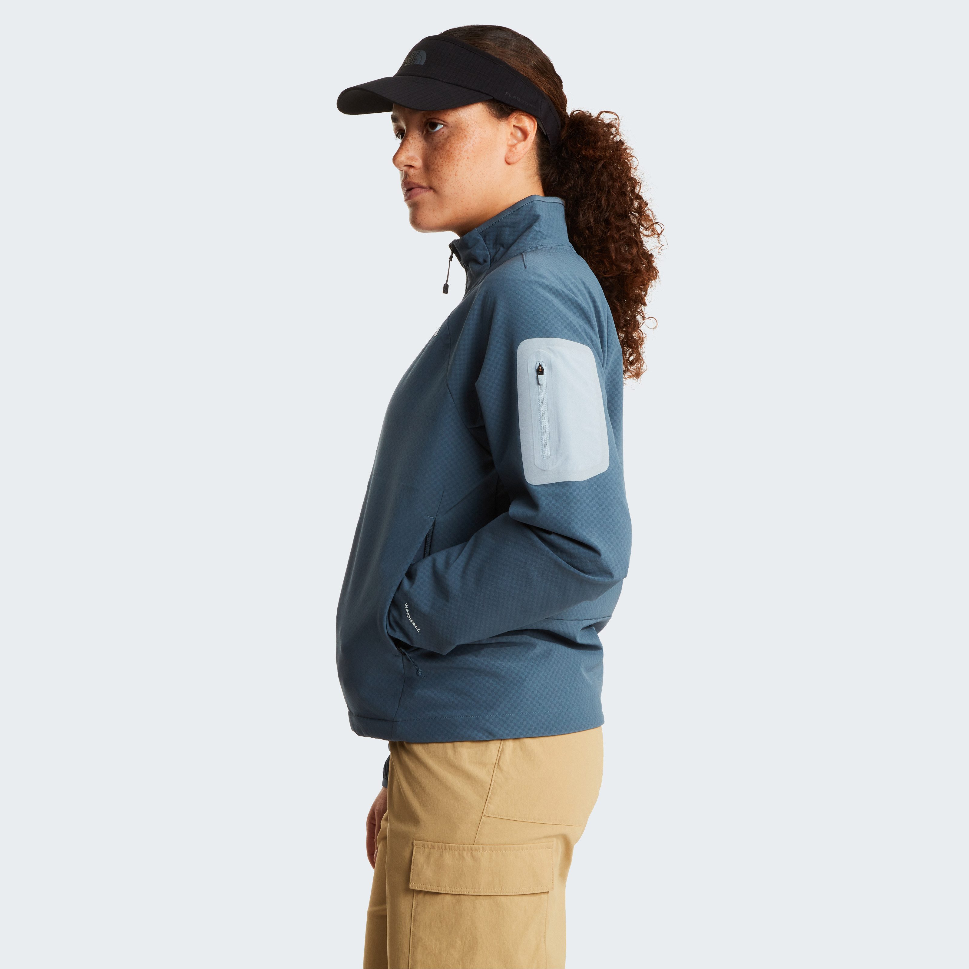 The North Face Softshelljacke W TEK APPROACH JACKET für Erwachsene, winddicht, mit Reißverschluss, mit Ärmeltasche