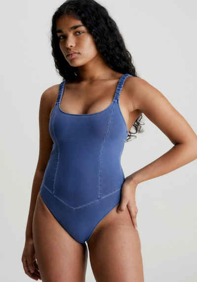 Calvin Klein Swimwear Badeanzug ONE PIECE mit Calvin Klein Markenlabel