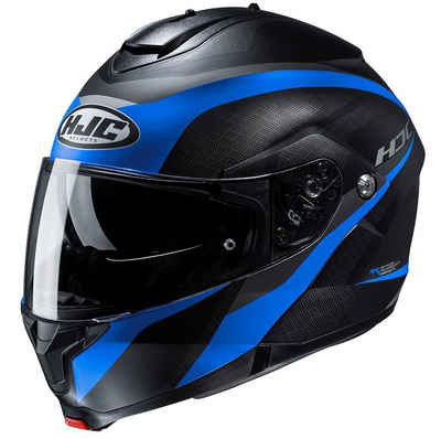HJC Motorradhelm »HJC C91 Taly schwarz-blau matt (MC2SF)«, Motorradhelm Klapphelm Bluetooth-Kommunikation-Vorbereitet Damen Herren