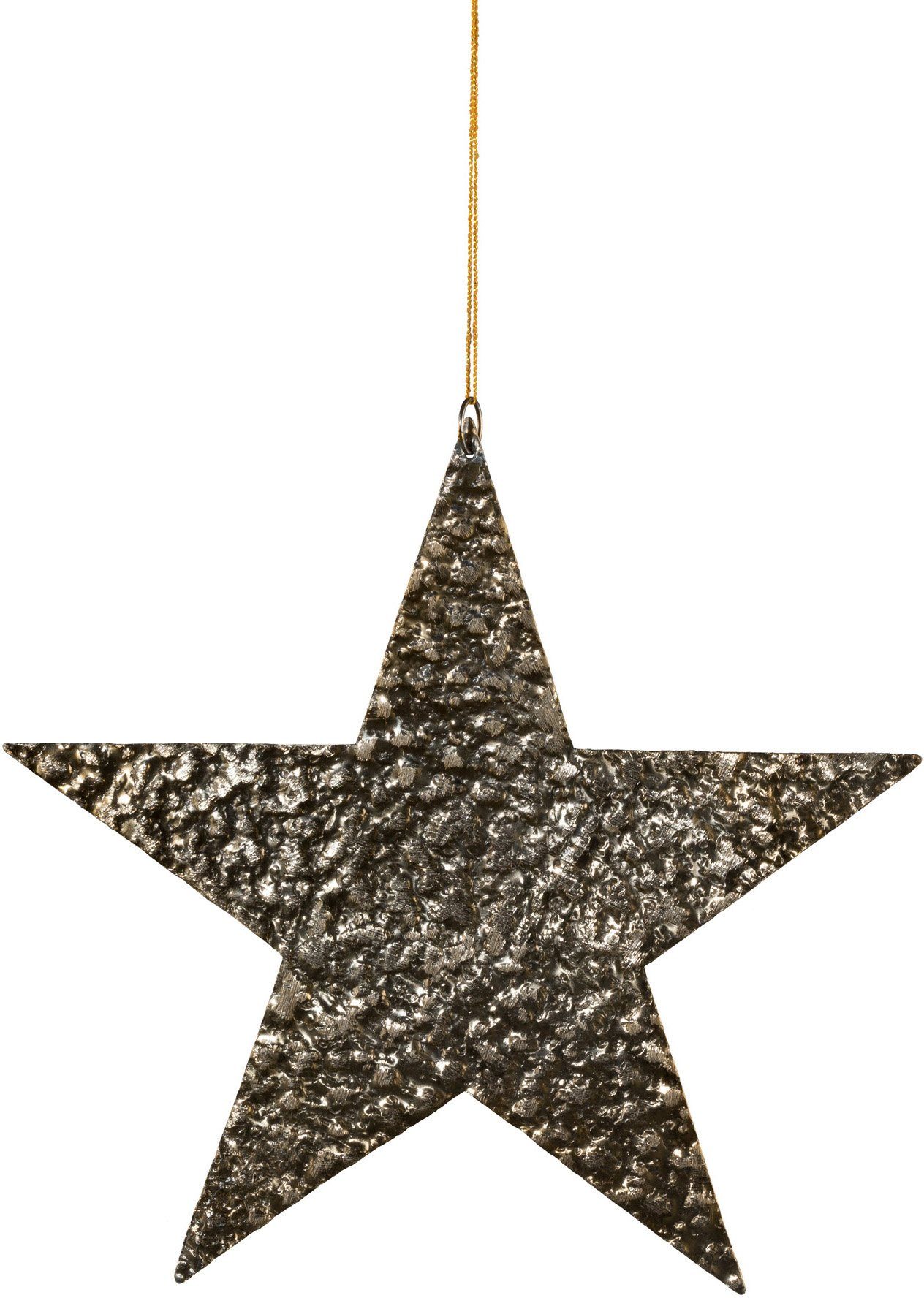 Creativ deco Dekostern Weihnachtsstern, Weihnachtsdeko, 3 St., aus Aluminium, Hängedekoration, 3er Set, Ø ca. 27 cm