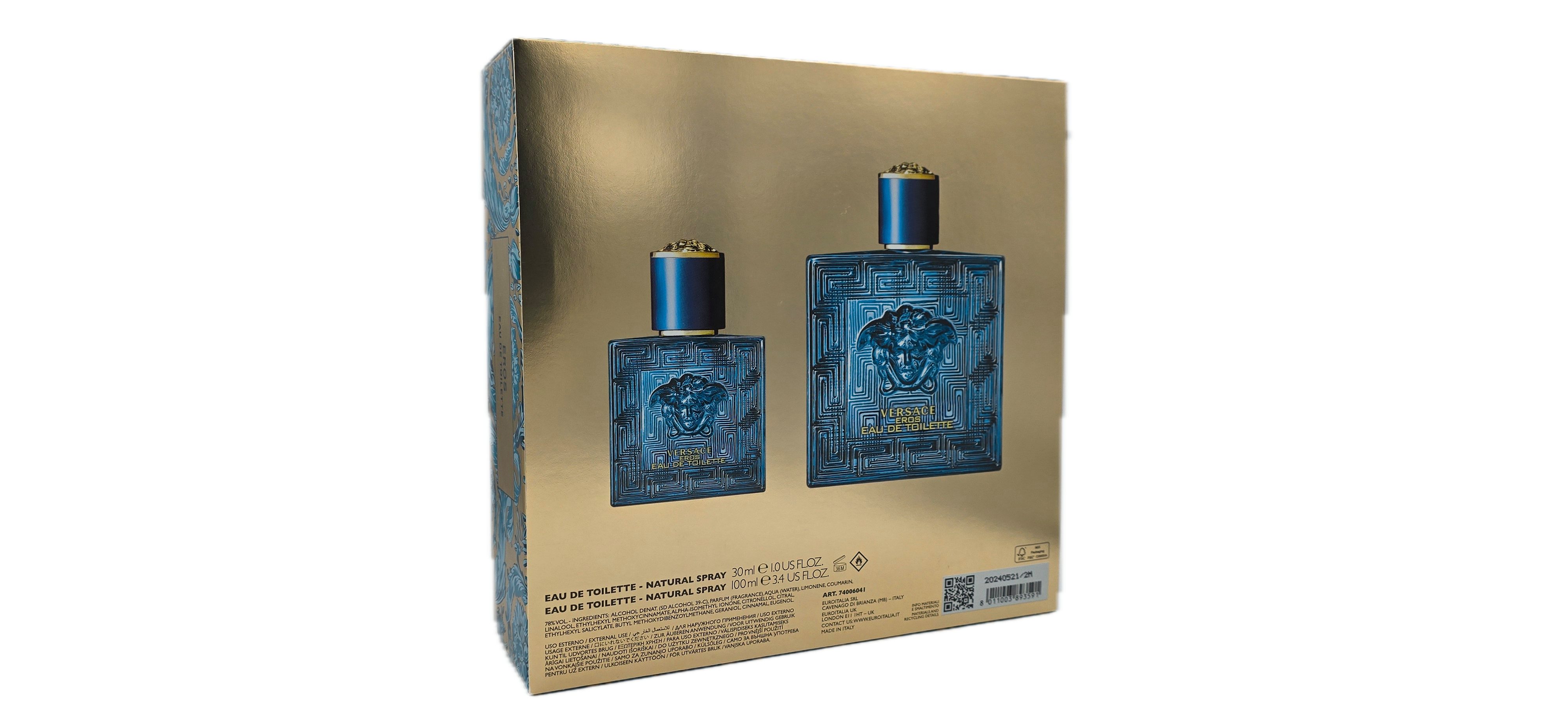 Eau de Toilette Eros Herren Eau de Toilette 100 ml & Eau de Toilette 30 ml NEU & OVP