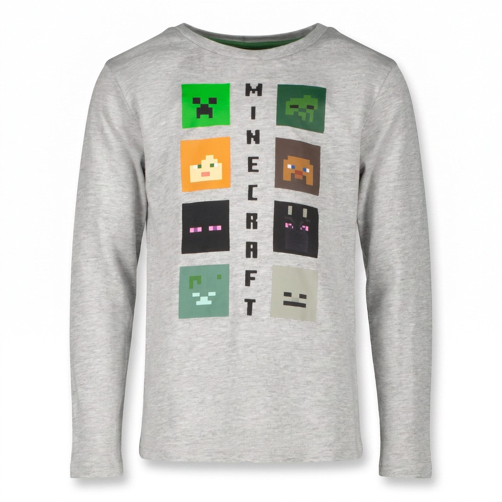 Minecraft Print-Shirt Minecraft Creeper Gamer Kinder Jungen Langarmshirt Shirt Gr. 116-152