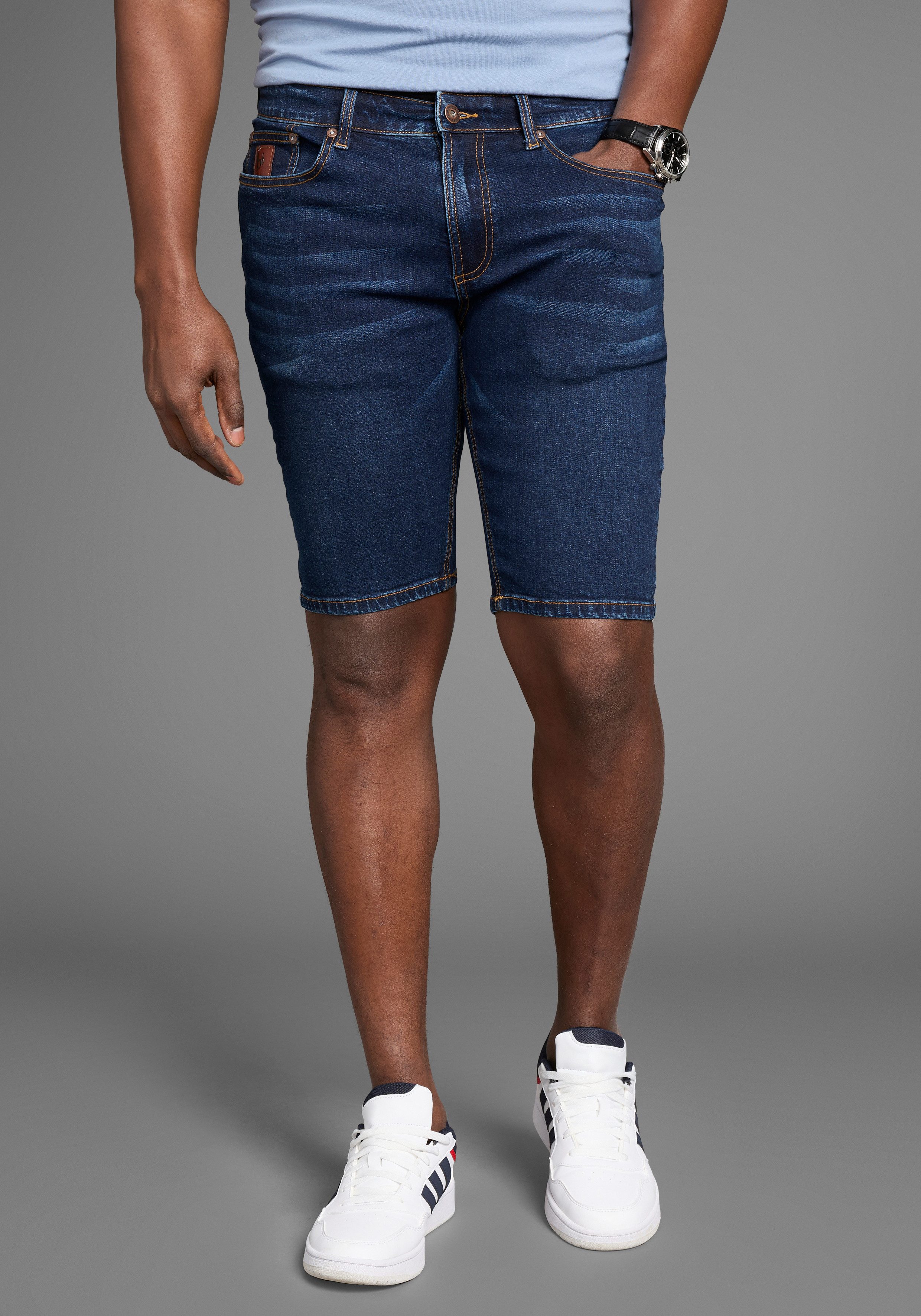 Bruno Banani Jeansshorts Hutch-Shorts gerade geschnittene kurze Beine, nied günstig online kaufen