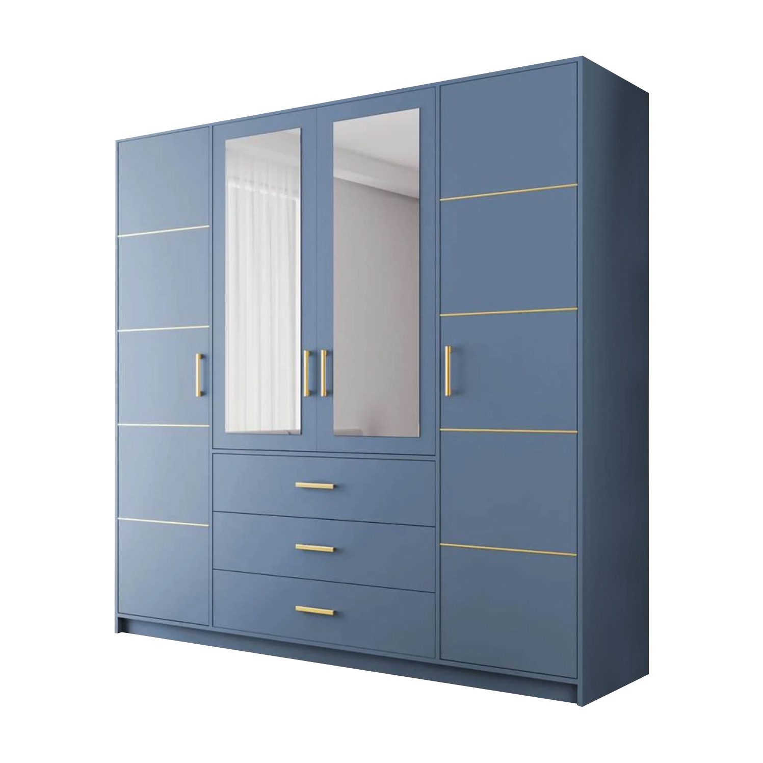 Beautysofa Kleiderschrank Kleiderschrank mit 4 türen günstig online kaufen