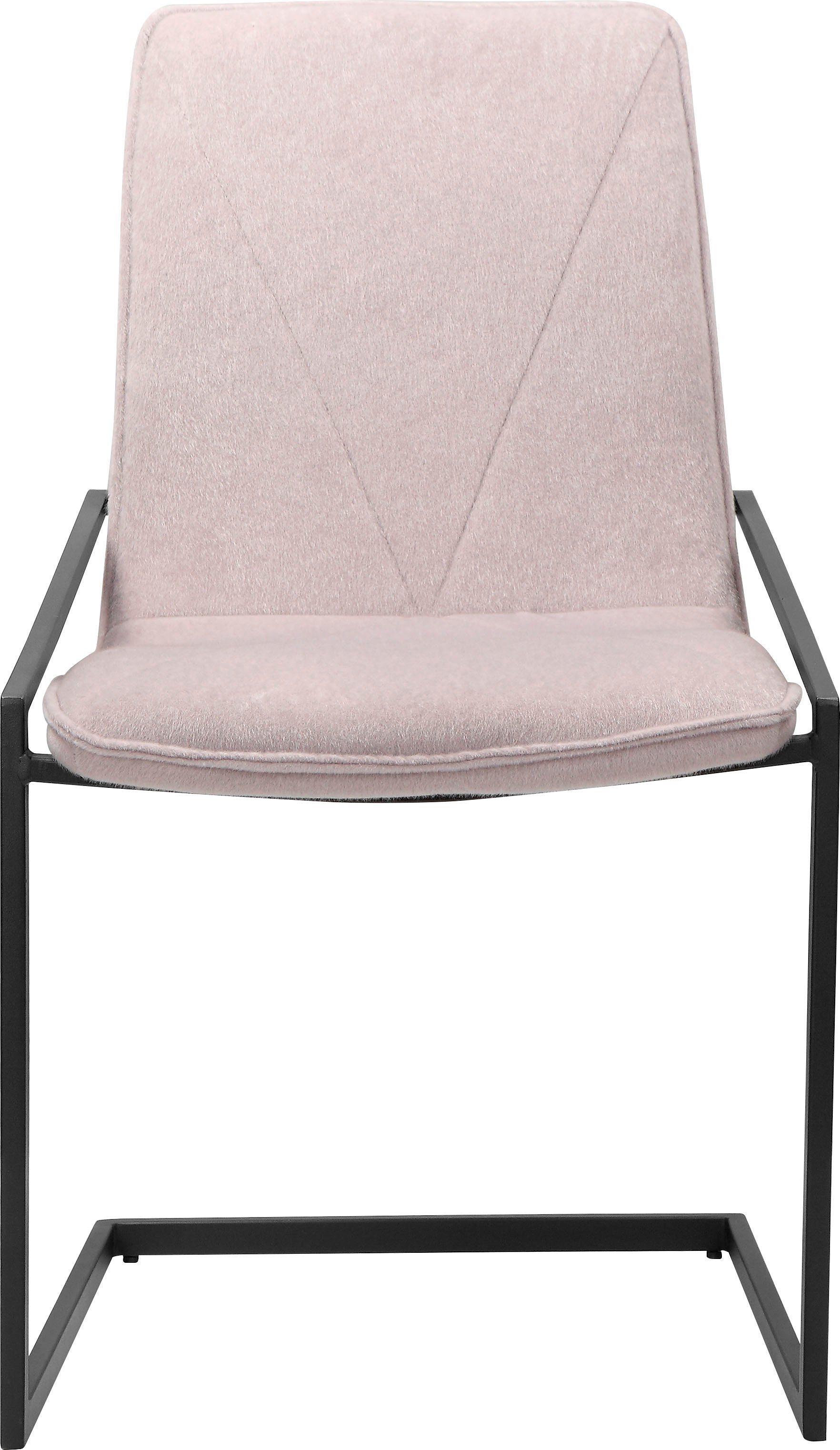 INOSIGN Freischwinger Vitus (Set, 2 St), aus schönem weichen Samtvelours Bezug, in verschiedenen Farbvarianten