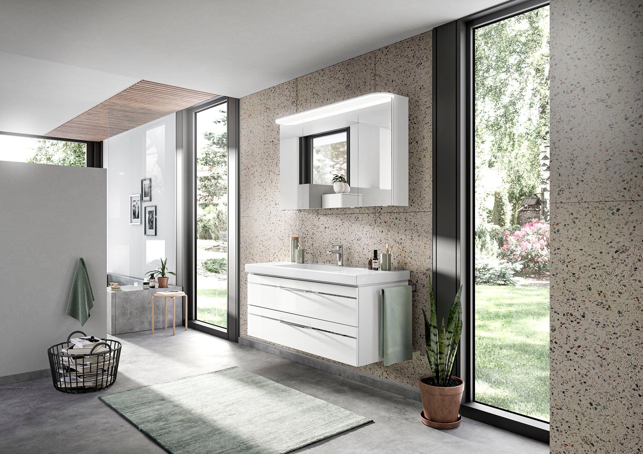 Saphir Waschtisch Serie Balto Mineralmarmor-Waschtisch mit günstig online kaufen
