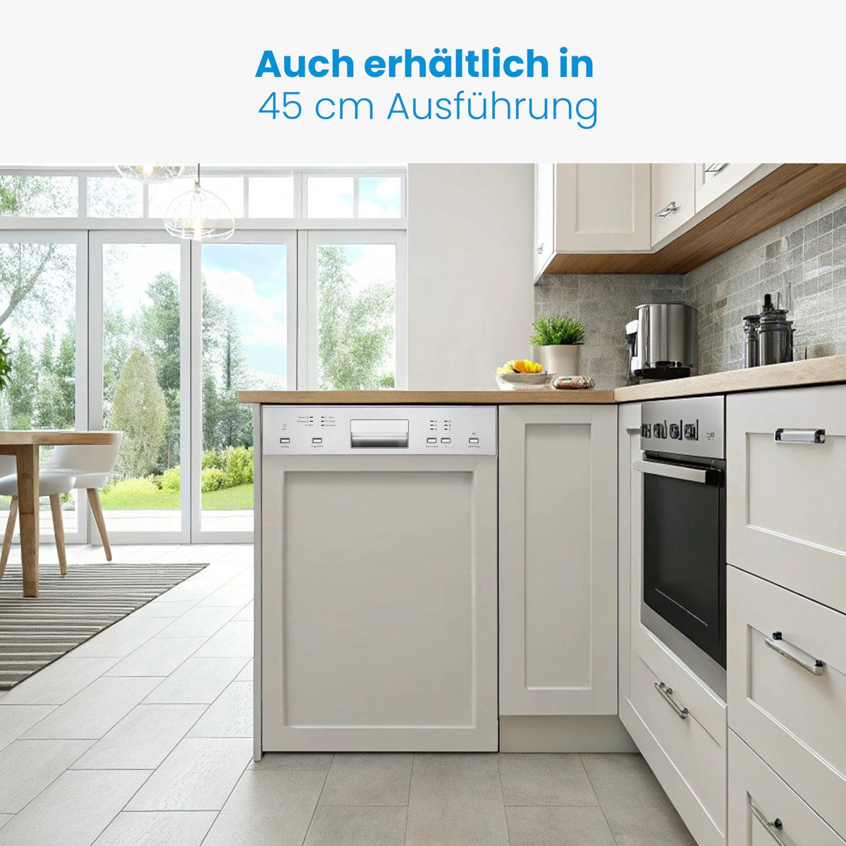 BOMANN teilintegrierbarer Geschirrspüler GSPE 7423 TI, 60 cm, teilintegriert, OHNE Möbelfront