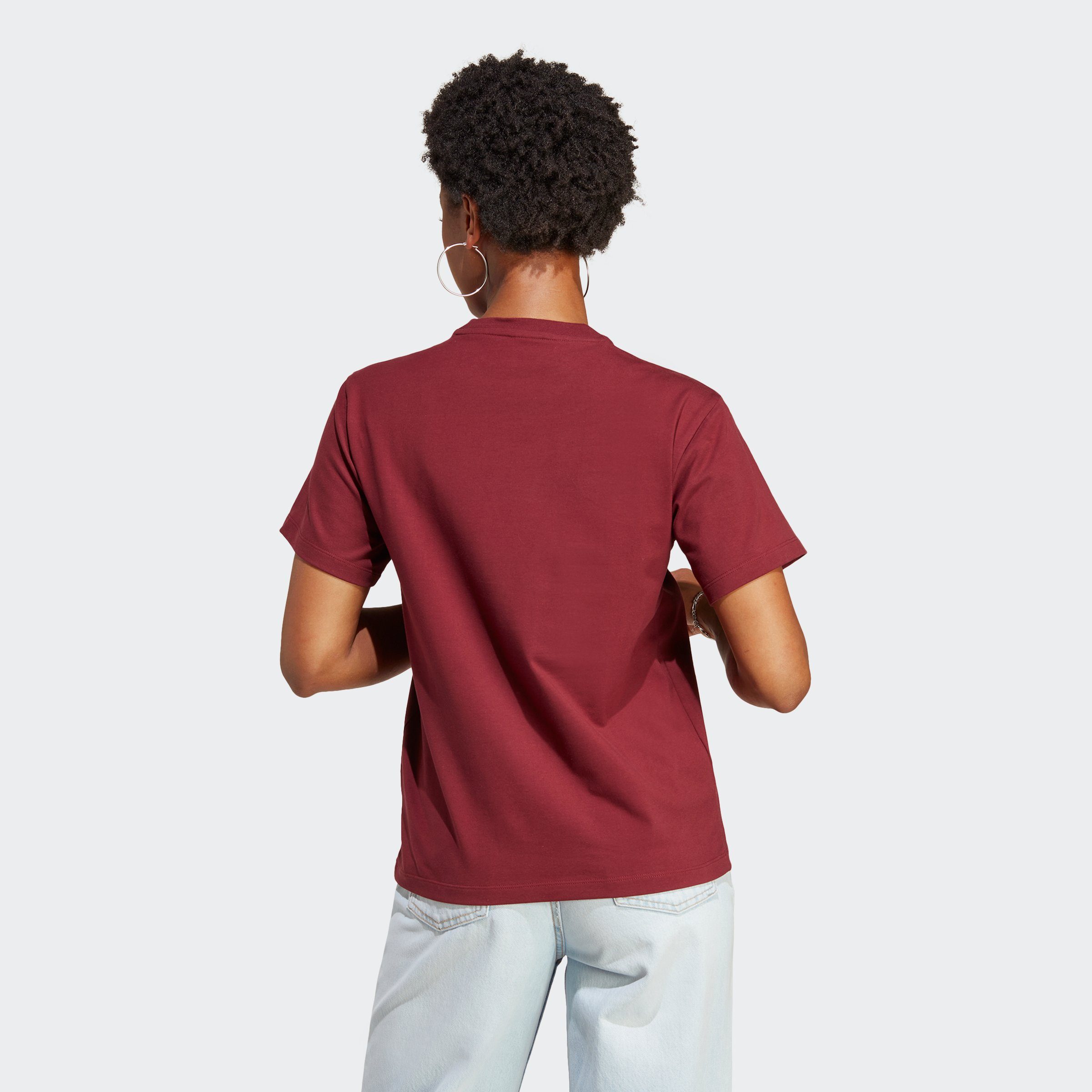 Shadow CLASSICS T-Shirt Originals ADICOLOR TREFOIL adidas Red