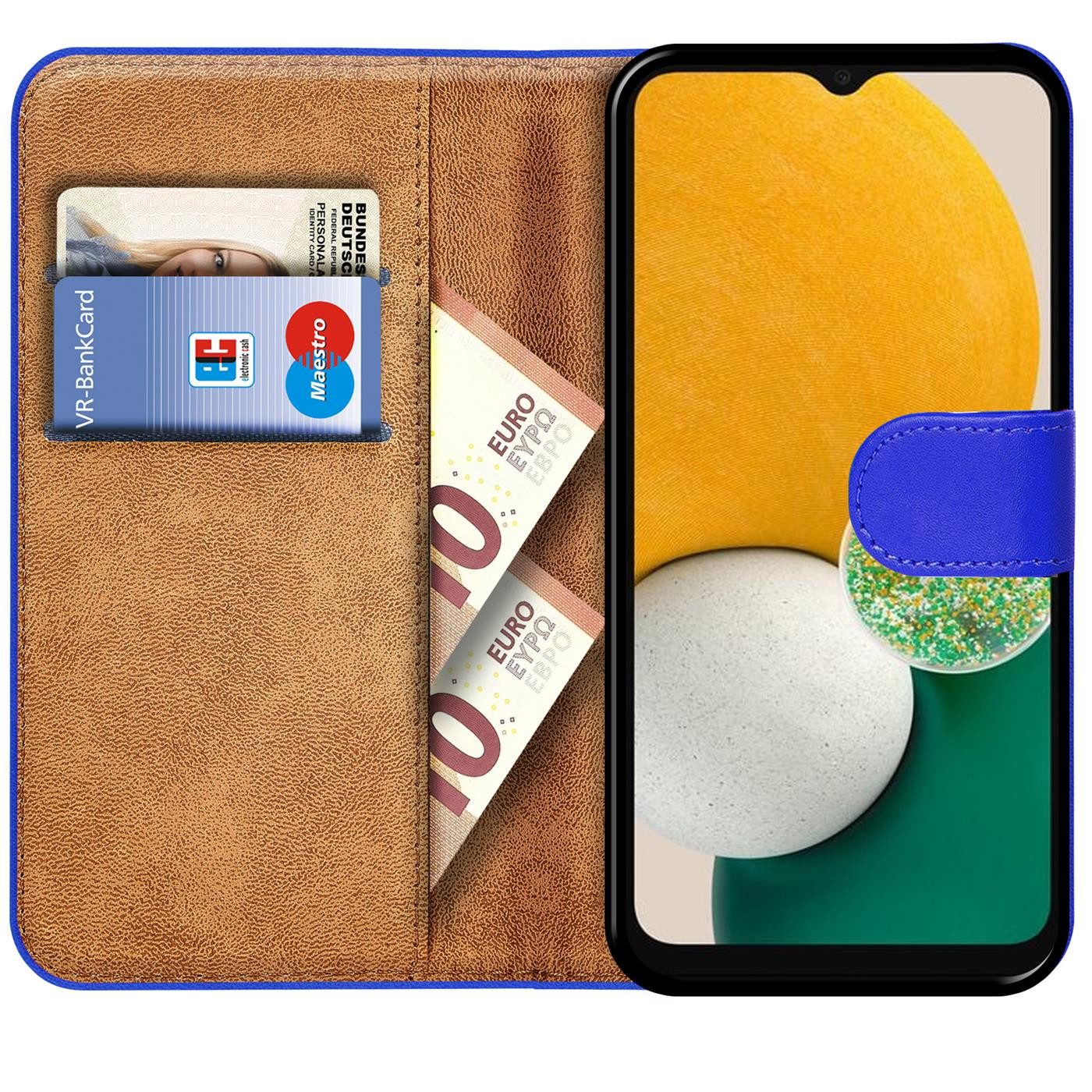 CoolGadget Handyhülle Wallet Klapp Tasche Book Case für Samsung Galaxy A13 5G / A04s 6,5 Zoll, Hülle Klapphülle Flip Cover Etui Schutzhülle