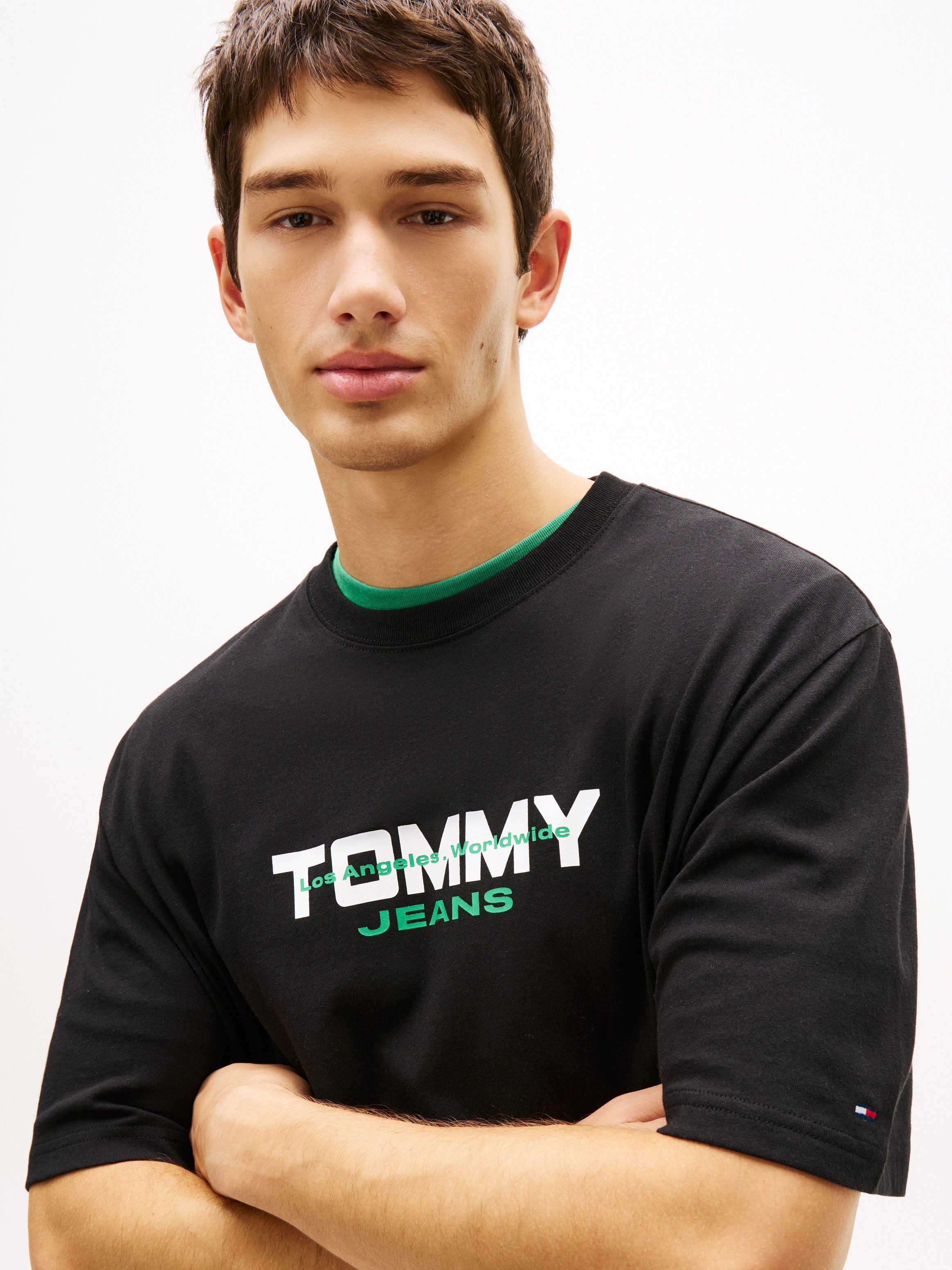 Tommy Jeans T-Shirt TJM 90S BLOCK Relaxed fit mit Rundhalsausschnitt günstig online kaufen