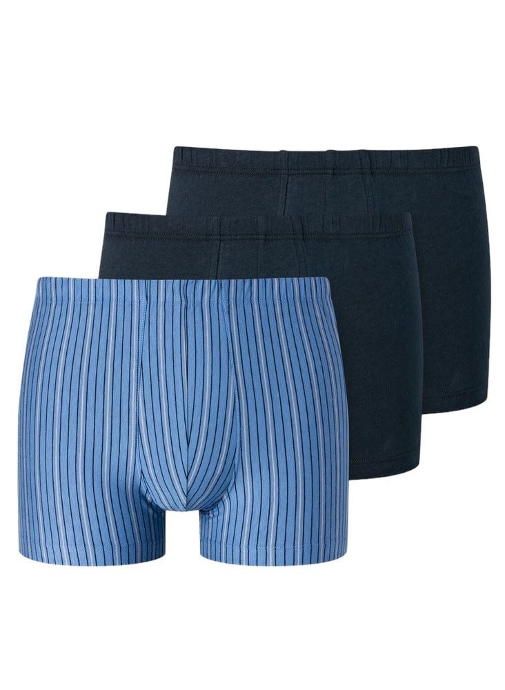 Schiesser Boxershorts Unterwäsche 95/5 Organic Cotton mehrfarbig dunkelblau günstig online kaufen
