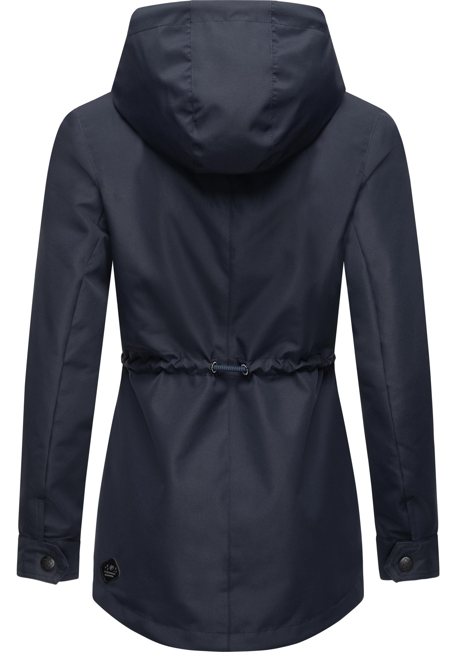 Ragwear Outdoorjacke Monadis Leichte Damen Übergangsjacke mit wasserdichtem Obermaterial