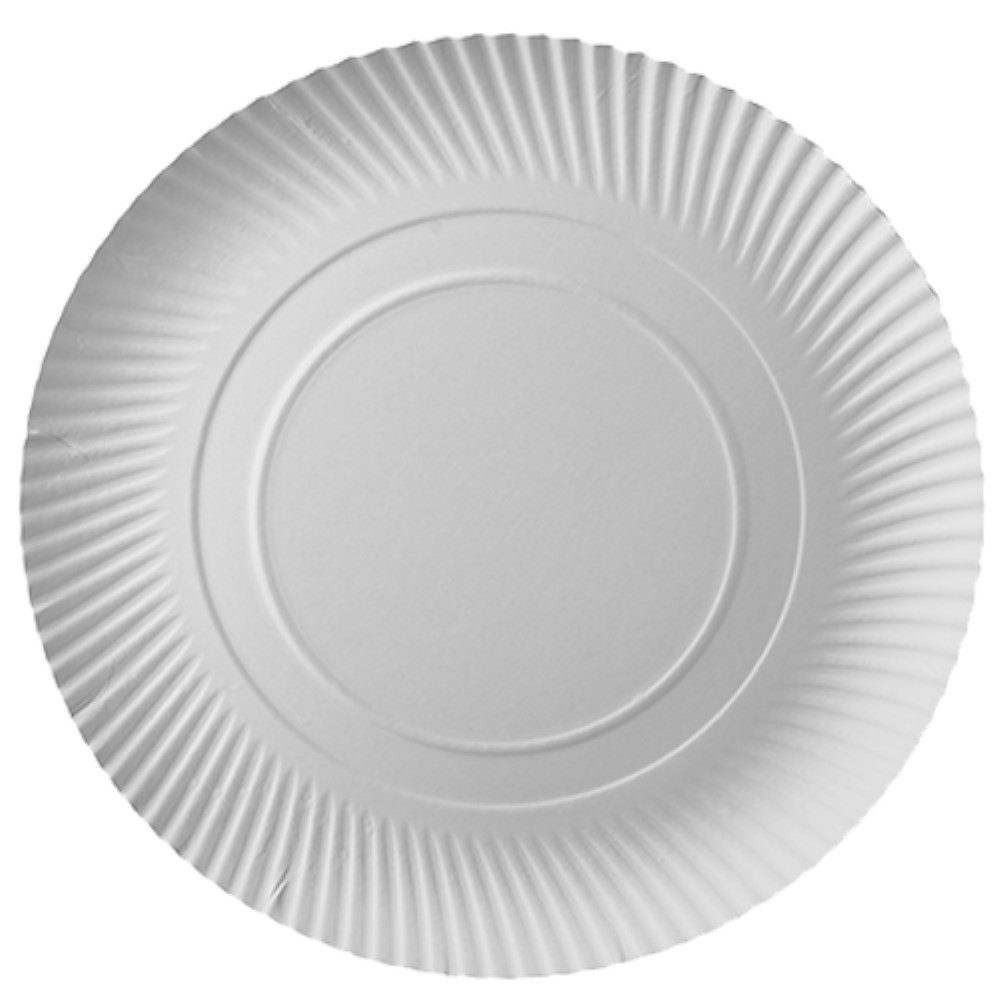 PAPSTAR Pappteller 10 Teller, Pappe "pure" rund Ø 32 cm · 2 cm weiss