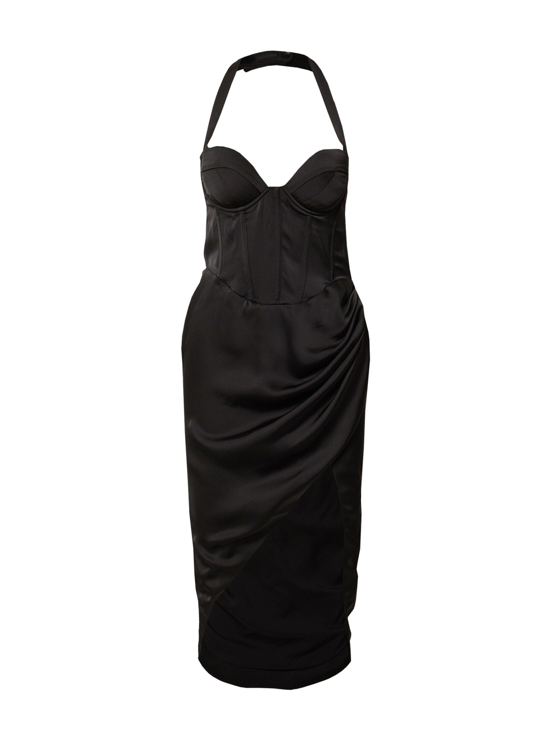 Falten (1-tlg) Cocktailkleid Misspap