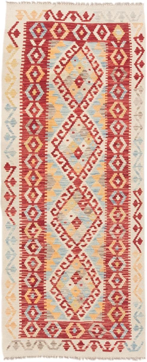 Orientteppich Kelim Afghan 77x189 Handgewebter Orientteppich Läufer, Nain Trading, rechteckig, Höhe: 3 mm