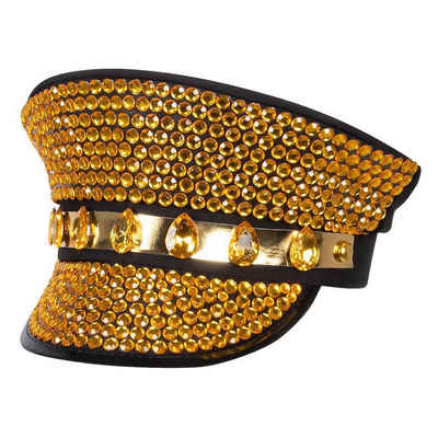 Boland Kostüm Goldklunker Offiziersmütze, Mit dieser Mütze bist Du der strahlende Kapitän auf jedem Partyboot!