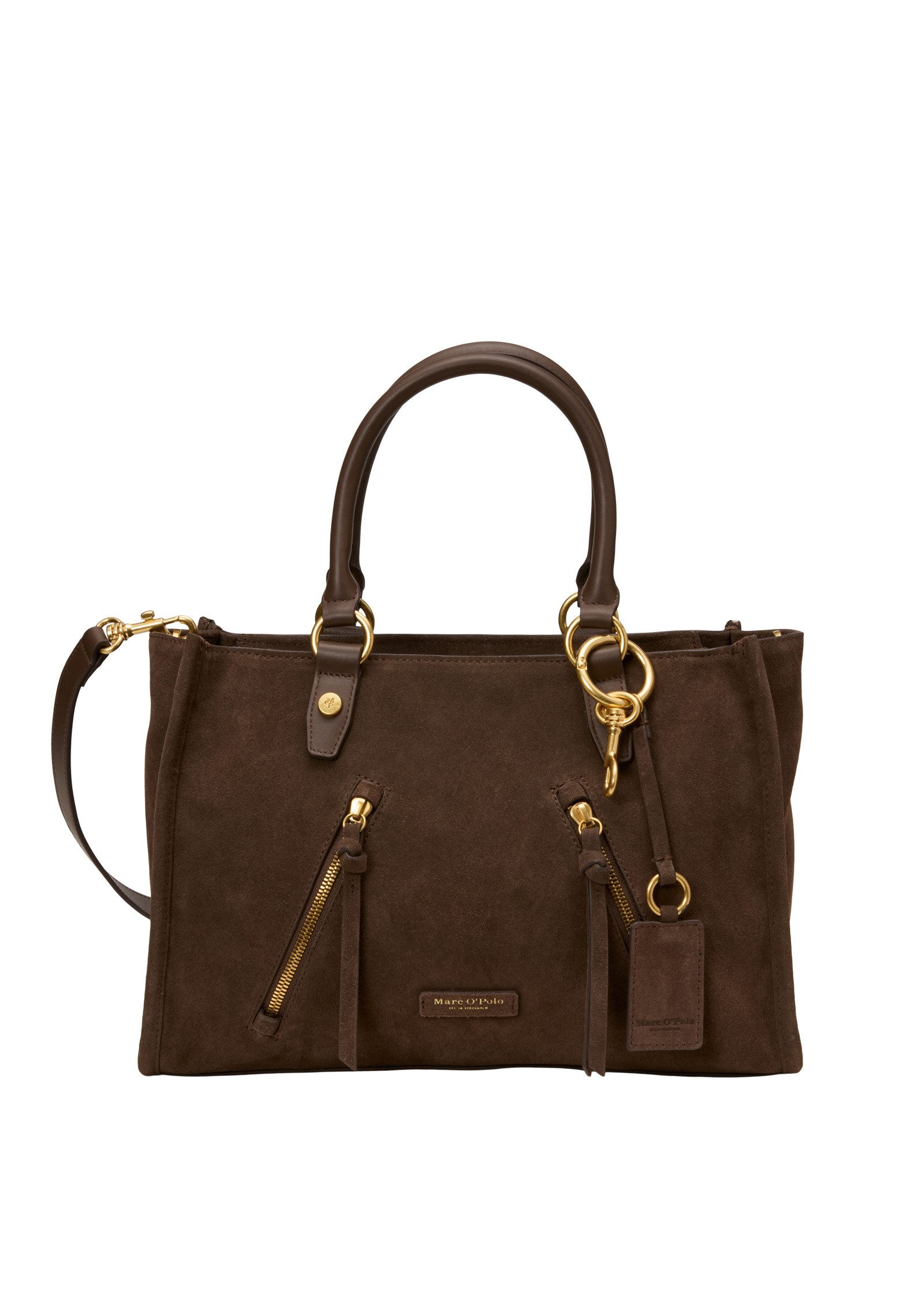 Marc O'Polo Shopper aus weichem Veloursleder