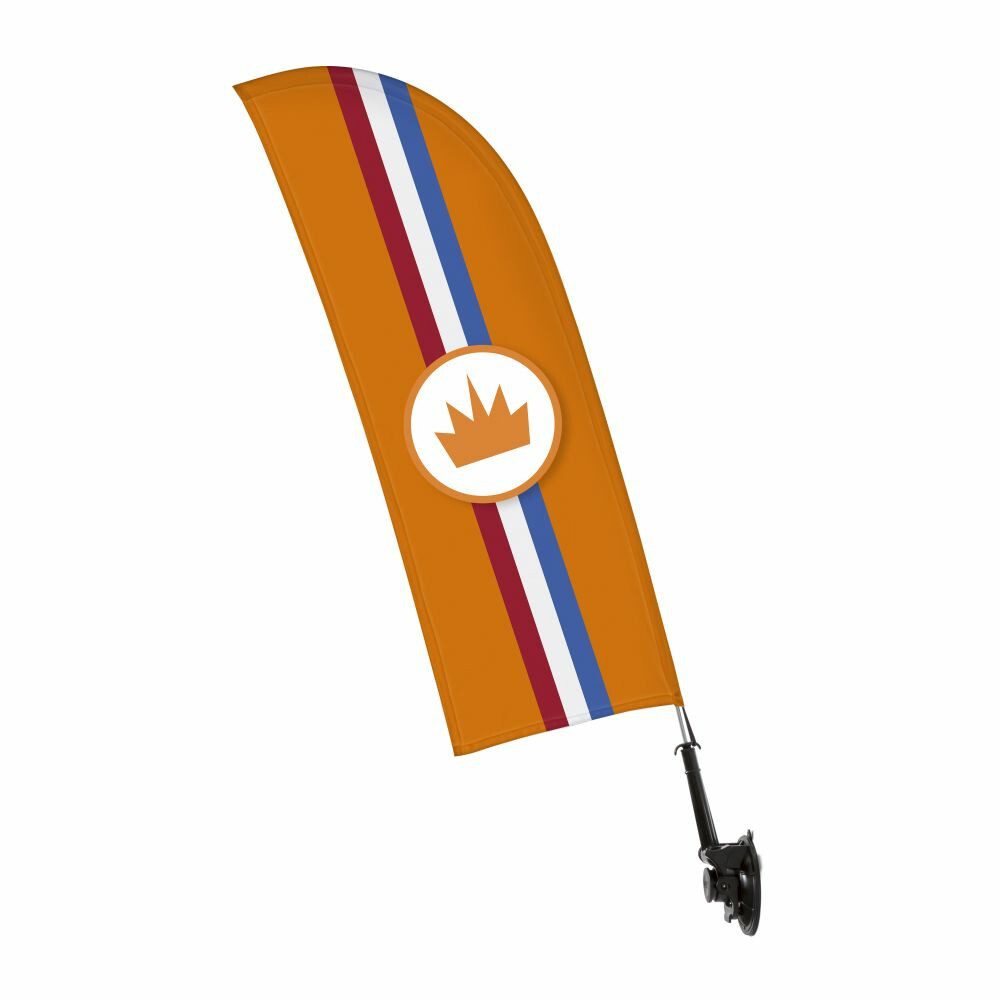 Showdown Displays Flagge Showdown Fensterflagge - Krone - Orange (1-St)