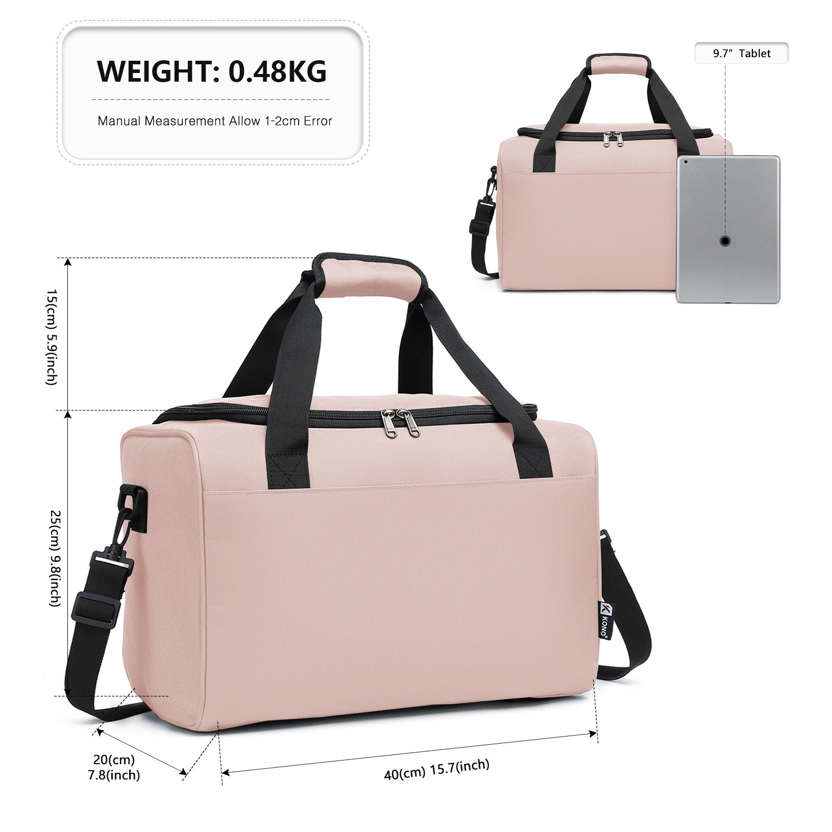 KONO Sporttasche Ryanair 40x20x25 Handgepäck Tasche günstig online kaufen