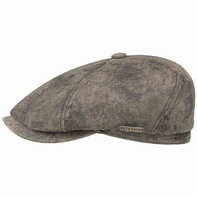 Stetson Schiebermütze Stetson 6-Panel Cap Pigskin Herren Schiebermütze Braun (nein)