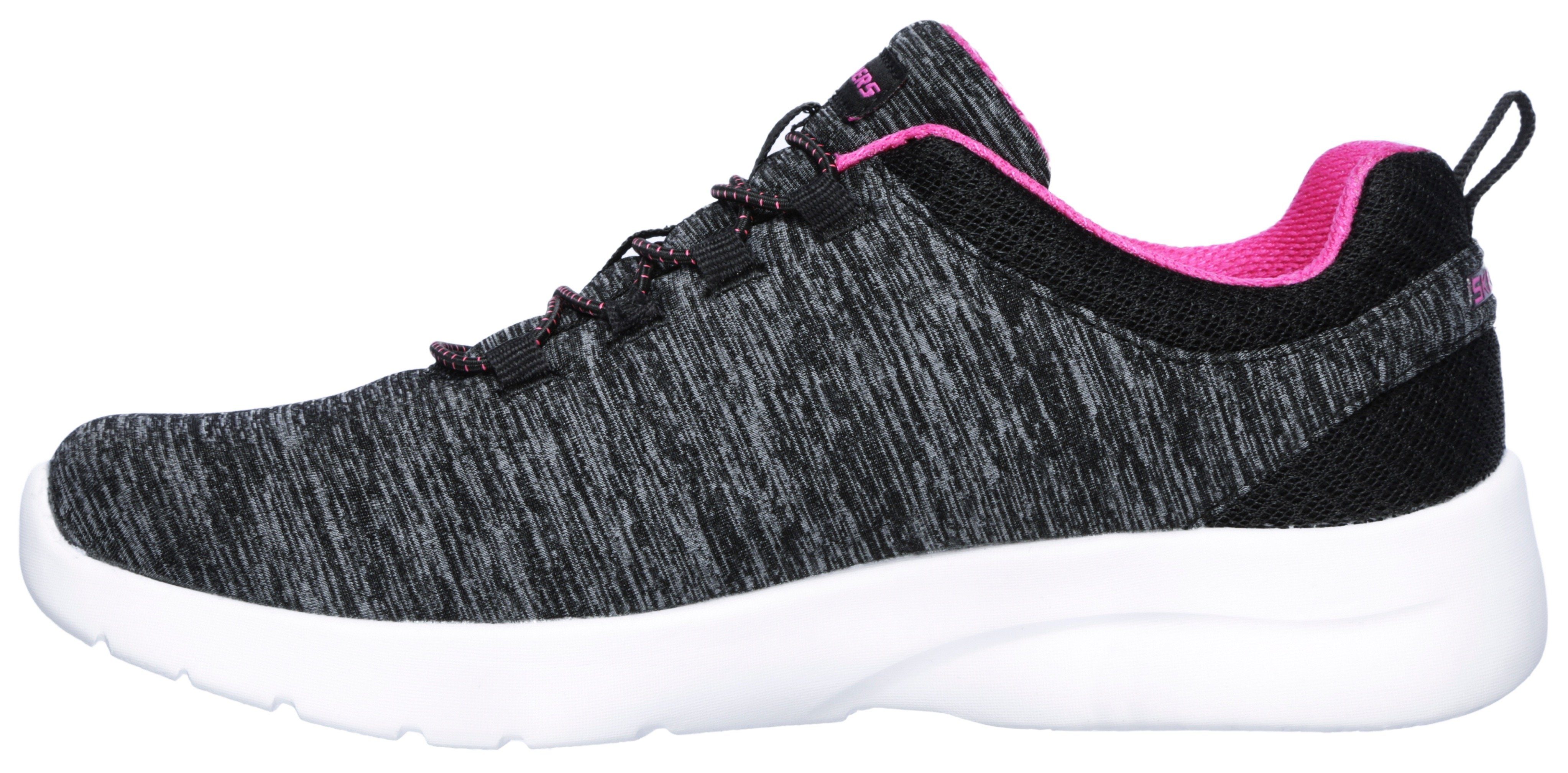 Skechers für geeignet Sneaker FLASH Slip-On A schwarz-pink 2.0-IN DYNAMIGHT Maschinenwäsche