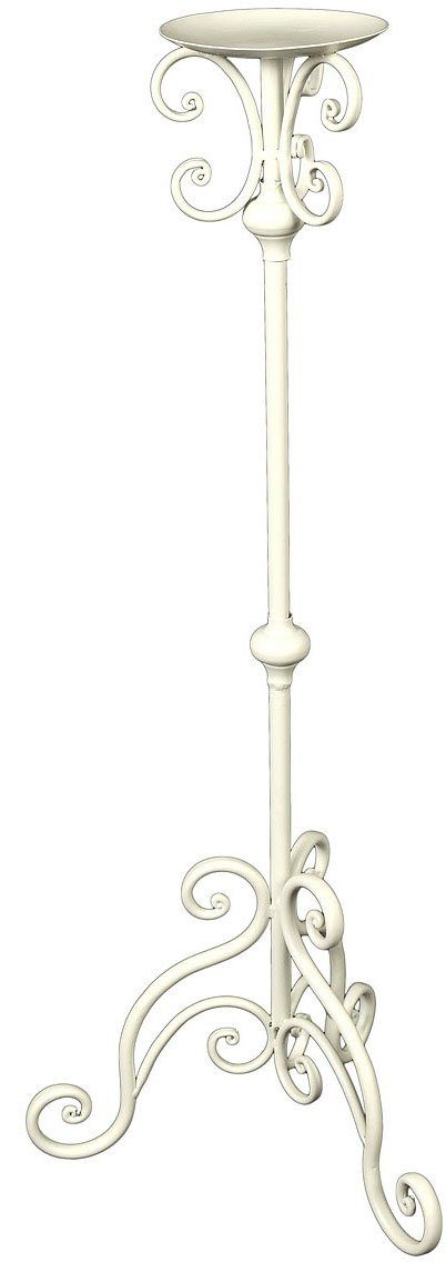 Wandkerzenhalter Kerzenständer - antikweis 80cm