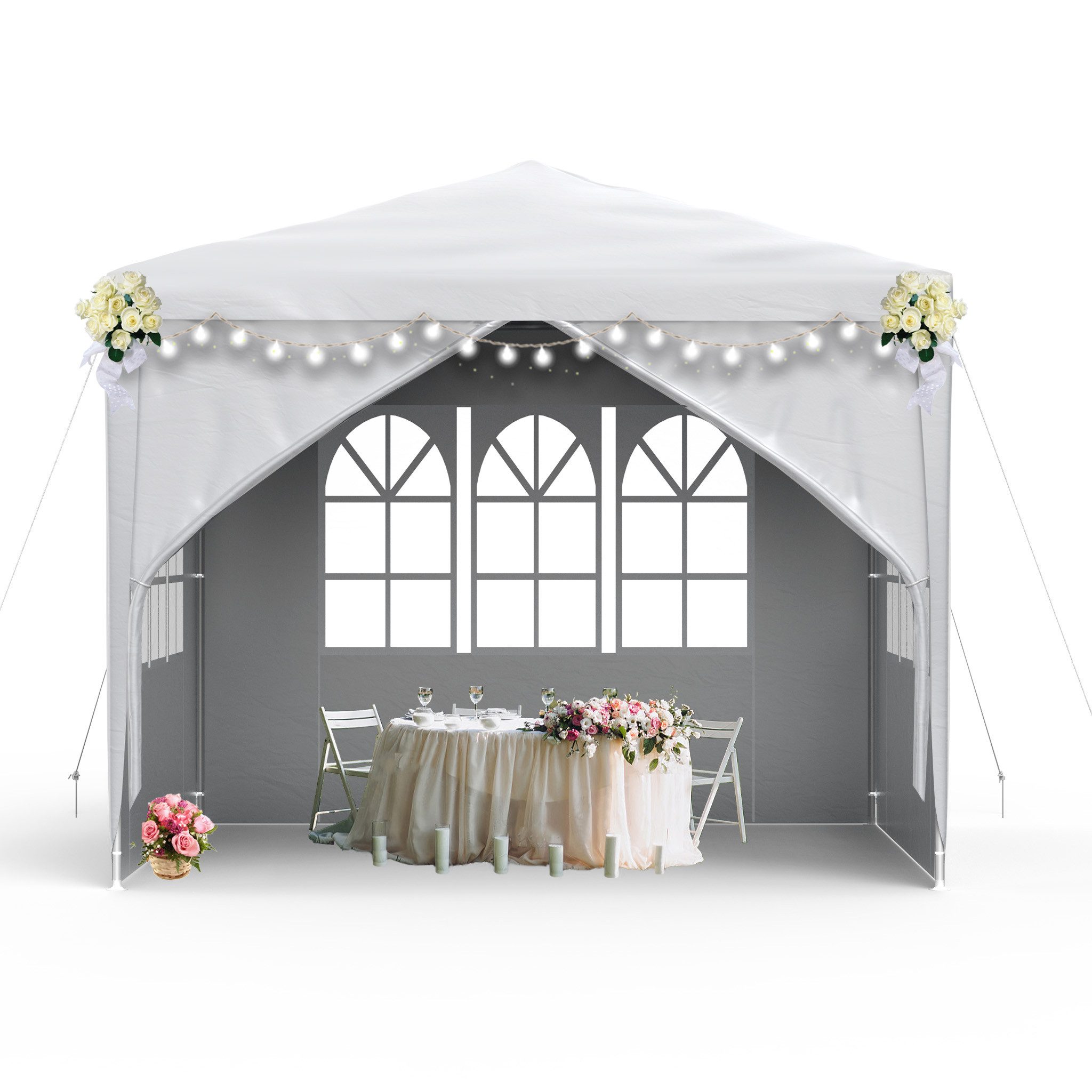 FIVMEN Pavillon Partyzelt Festzelt Bierzelt Gartenzelt Outdoor Gartenpavillon