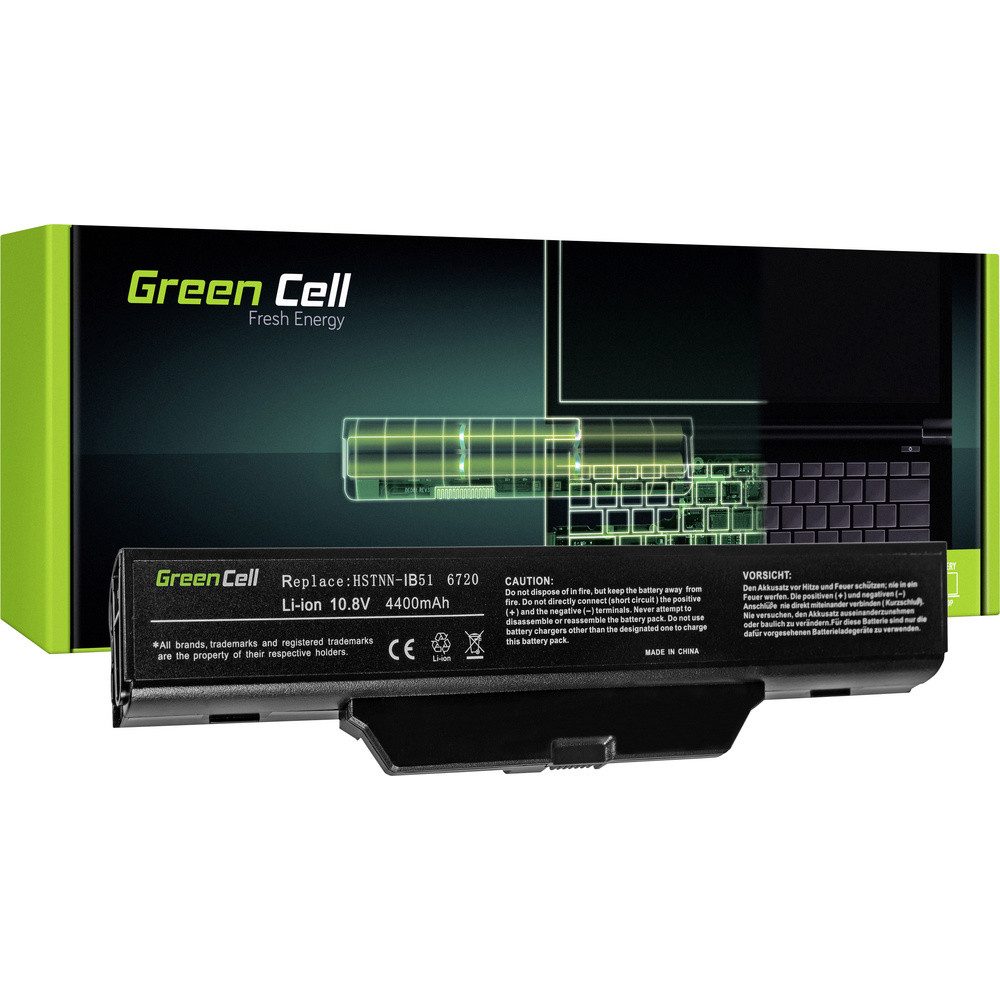 Green Cell Notebook-Akku 451085-121 10.8 V 4400 mAh HP, Compaq Laptop-Akku