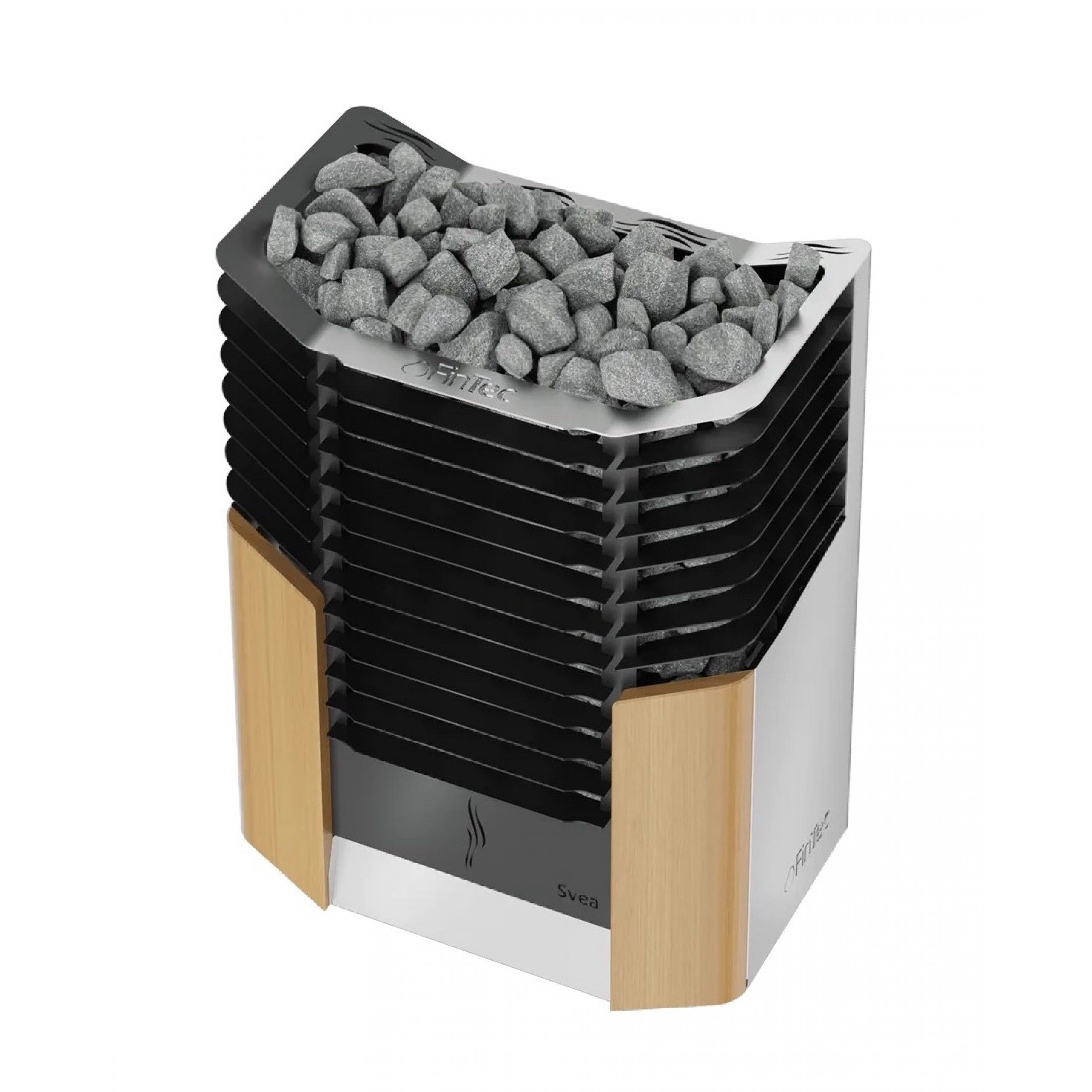 FinTec Saunaofen FinTec SVEA 6 kW Premium Elektro-Saunaofen Wandofen finnischer