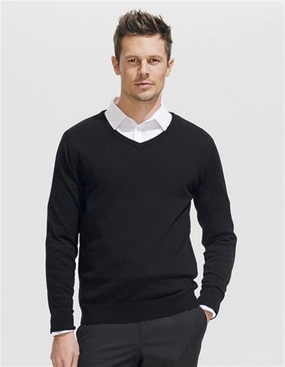 SOLS Sweatshirt Mens V Neck Sweater Galaxy