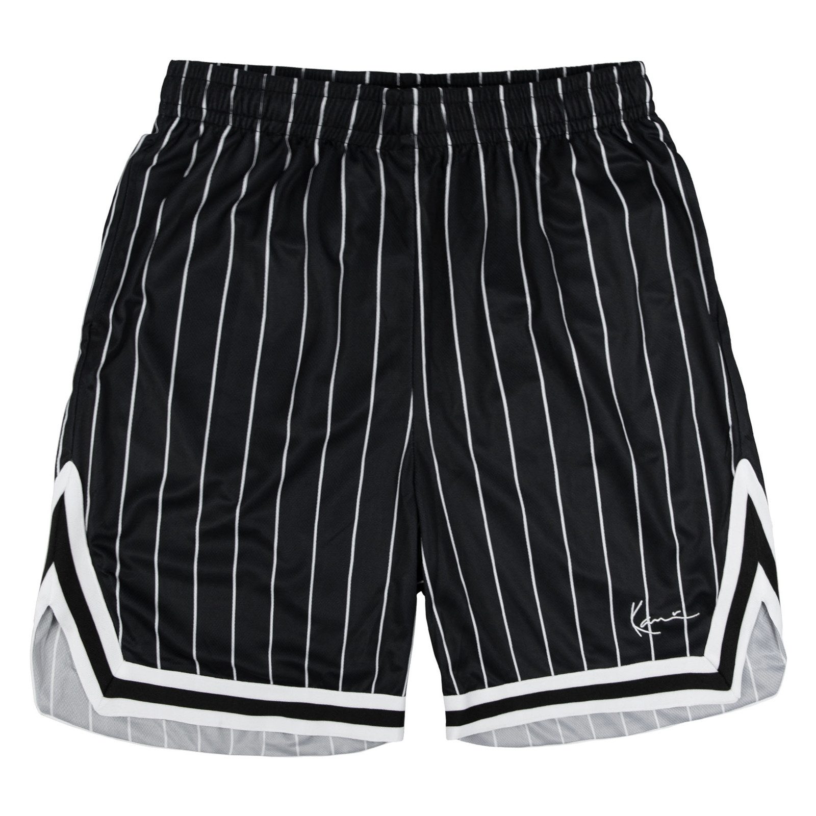 Karl Kani Shorts Small Signature Pinstripe mit innenliegendem Zugband