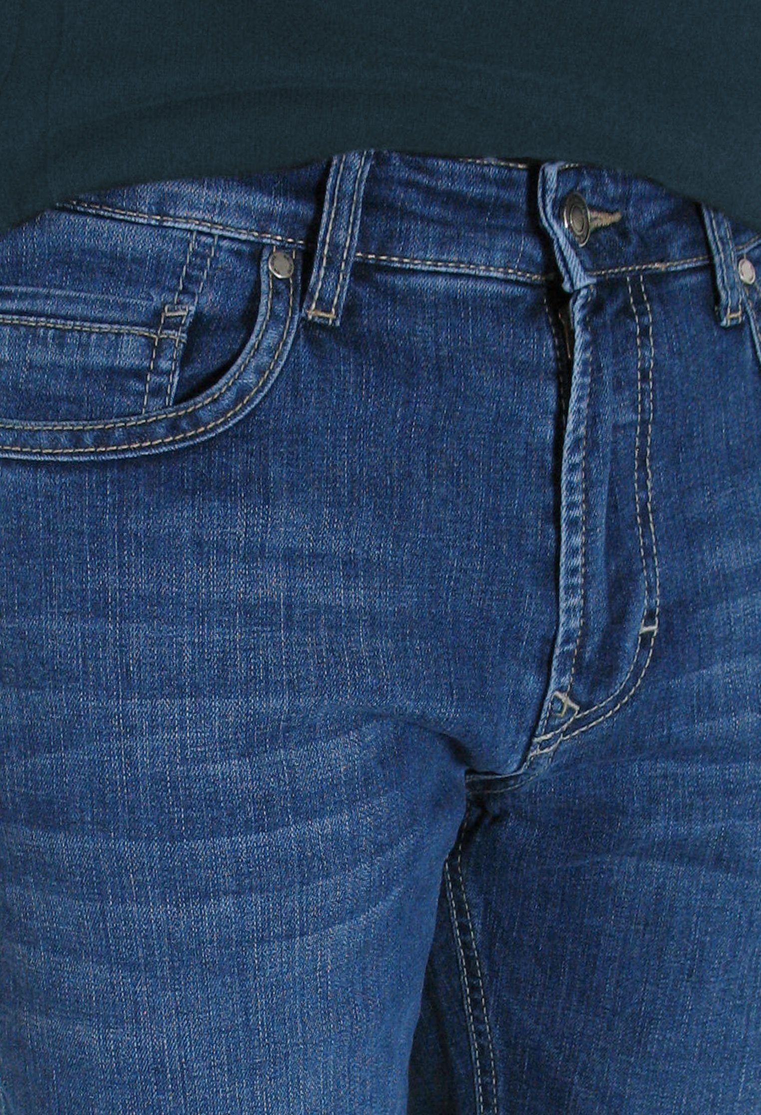 Blue Arne MAC Stretch-Denim Authentic 5-Pocket-Jeans Pipe Used H547
