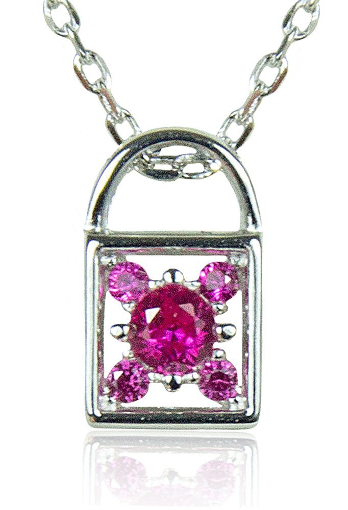 LUISIA® Kette mit Anhänger LUISIA Filigrane Damen Halskette mit Strass Vorhän