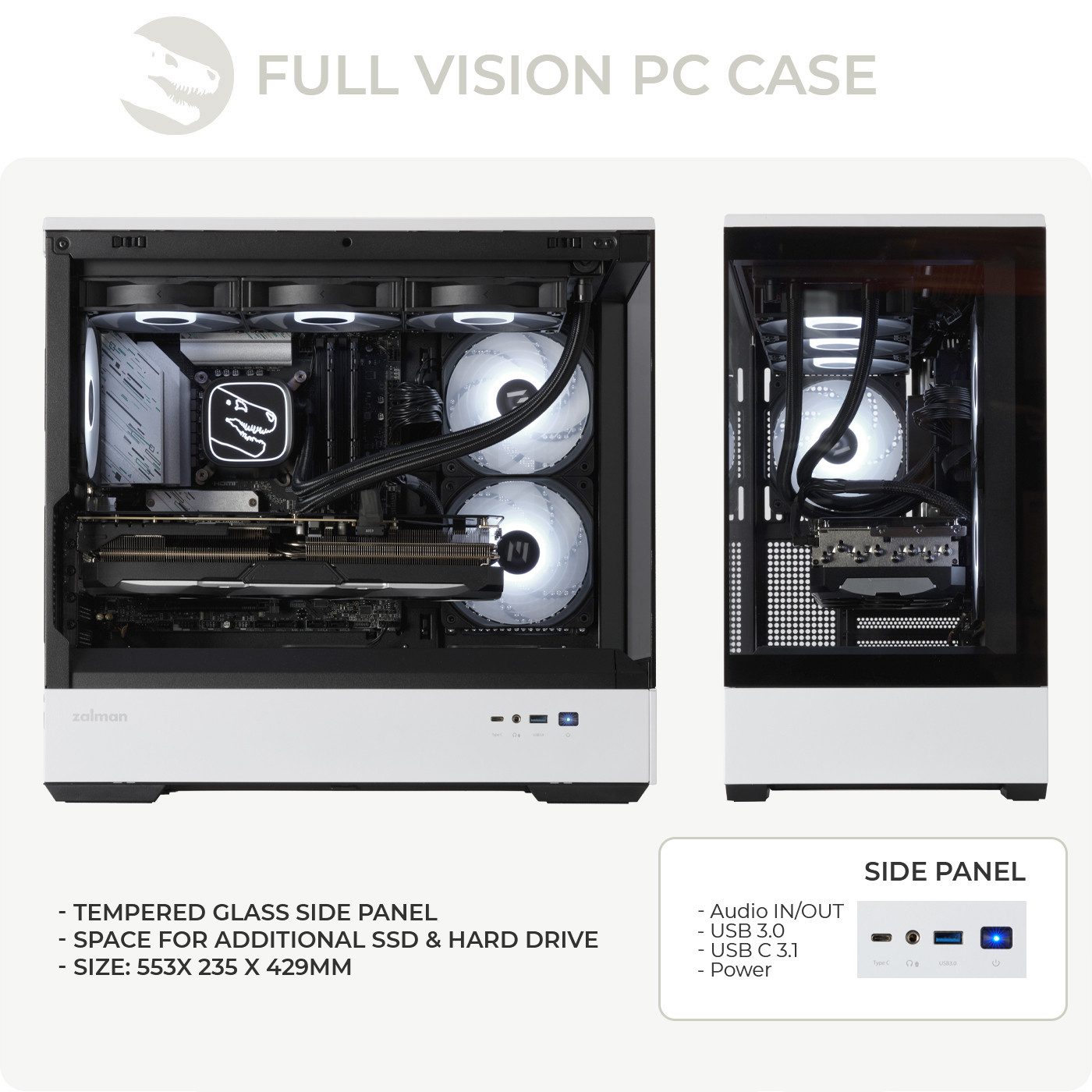 Sedatech UCCL745I1I1HF - Watercooling Gaming-PC (AMD Ryzen 7 5700X 8x 3.4GHz (max 4.6GHz), Geforce RTX5070 12GB, 32 GB RAM, 1000 GB SSD, Watercooling, Wlan 4)