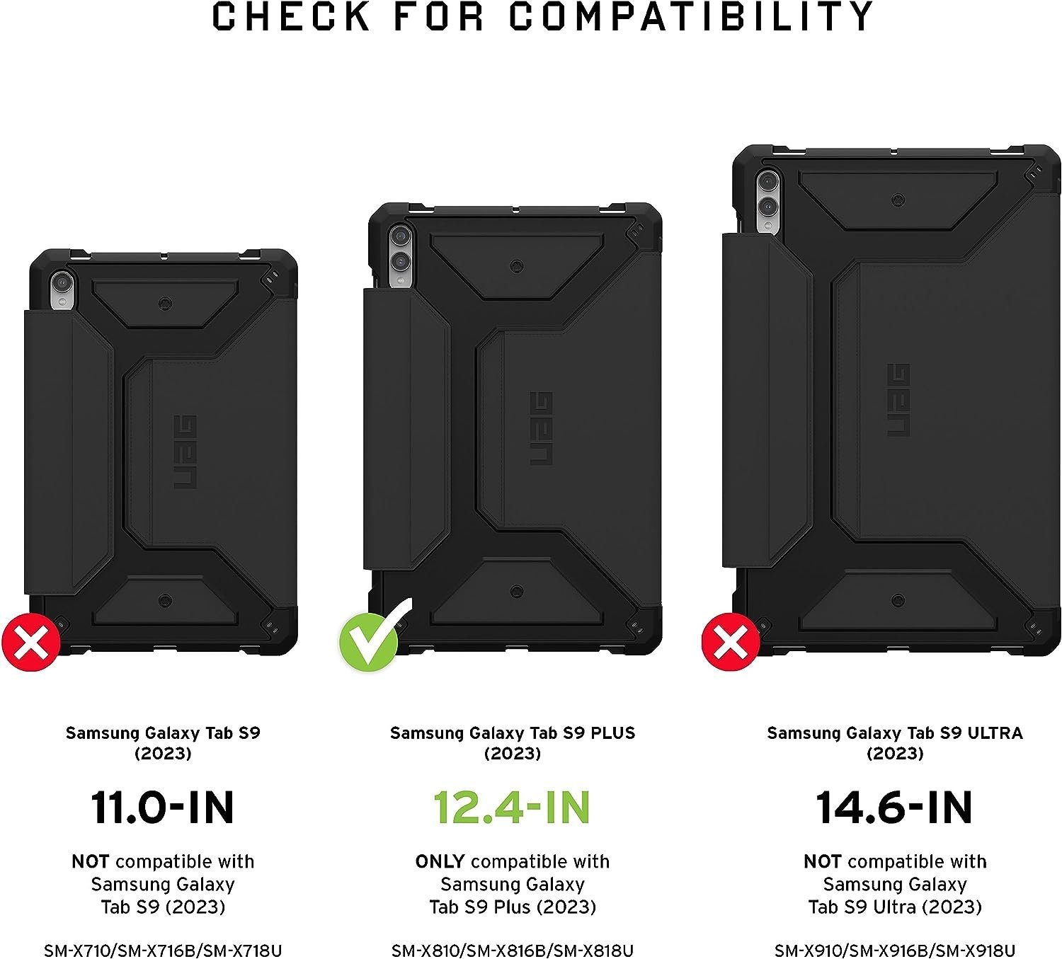UAG Tablet-Hülle Metropolis SE, [Samsung Galaxy Tab S10+ (Plus) / Tab S9+ (Plus) Hülle]