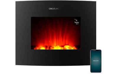 DOTMALL Elektrokamin Dekorativer Wandkamin Ready Warm 2650 Curved Flames,Größe 26", WiFi