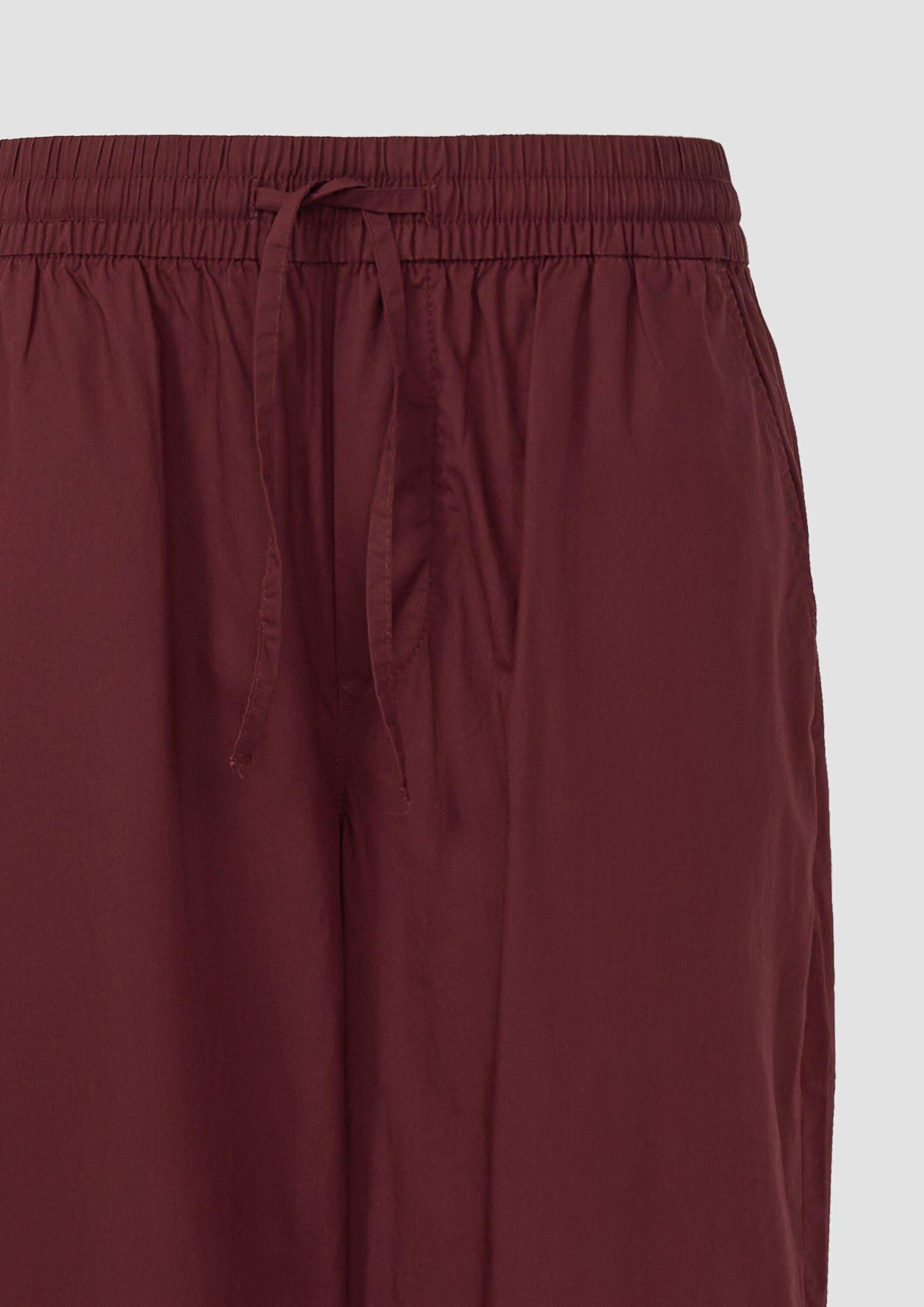 s.Oliver Culotte Hose High Rise Culotte mit Elastikbund und Eingrifftaschen