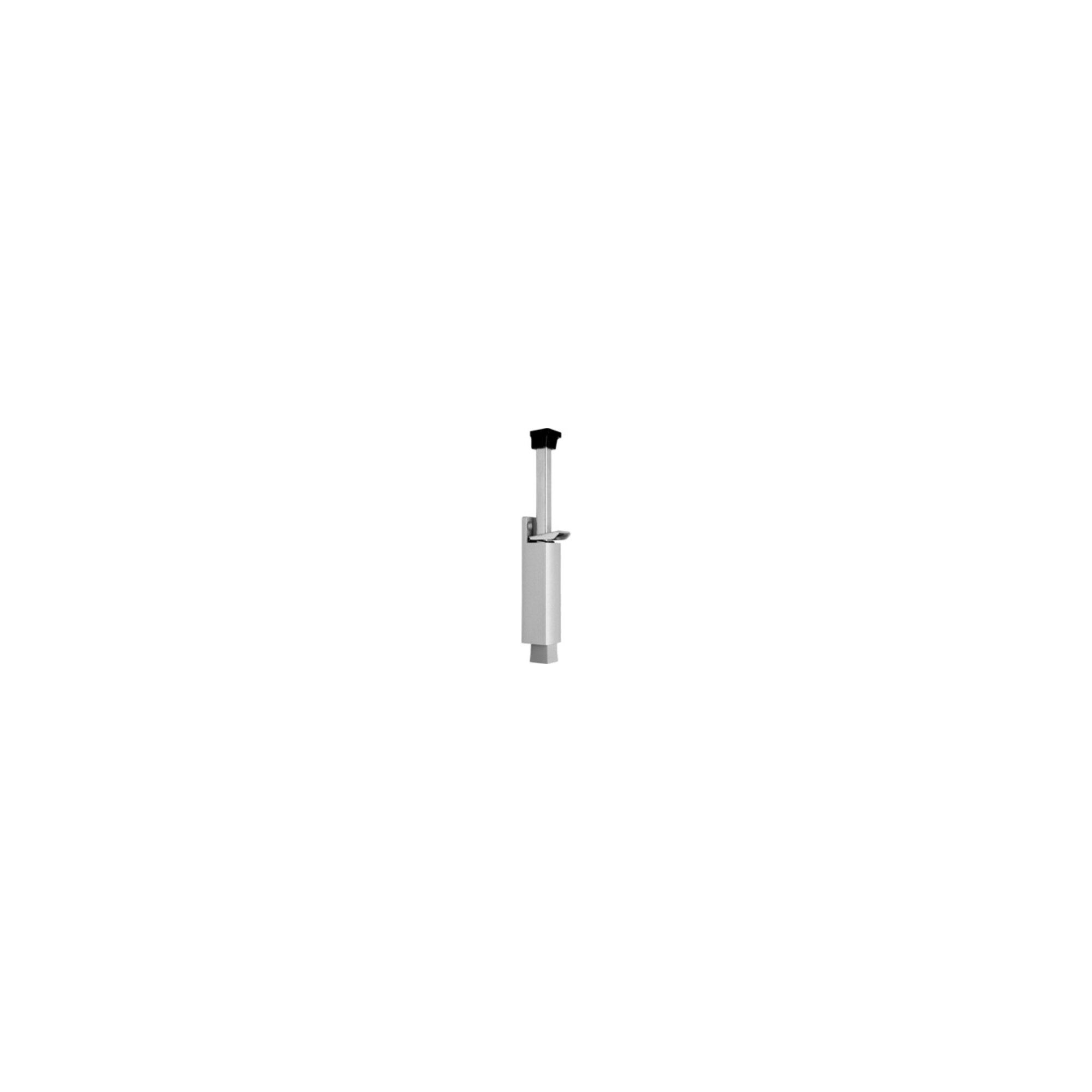 DENI Feststeller DENI Türfeststeller 3837 0060 22 Zinkdruckg. silber lack. Hubh. 90mm T