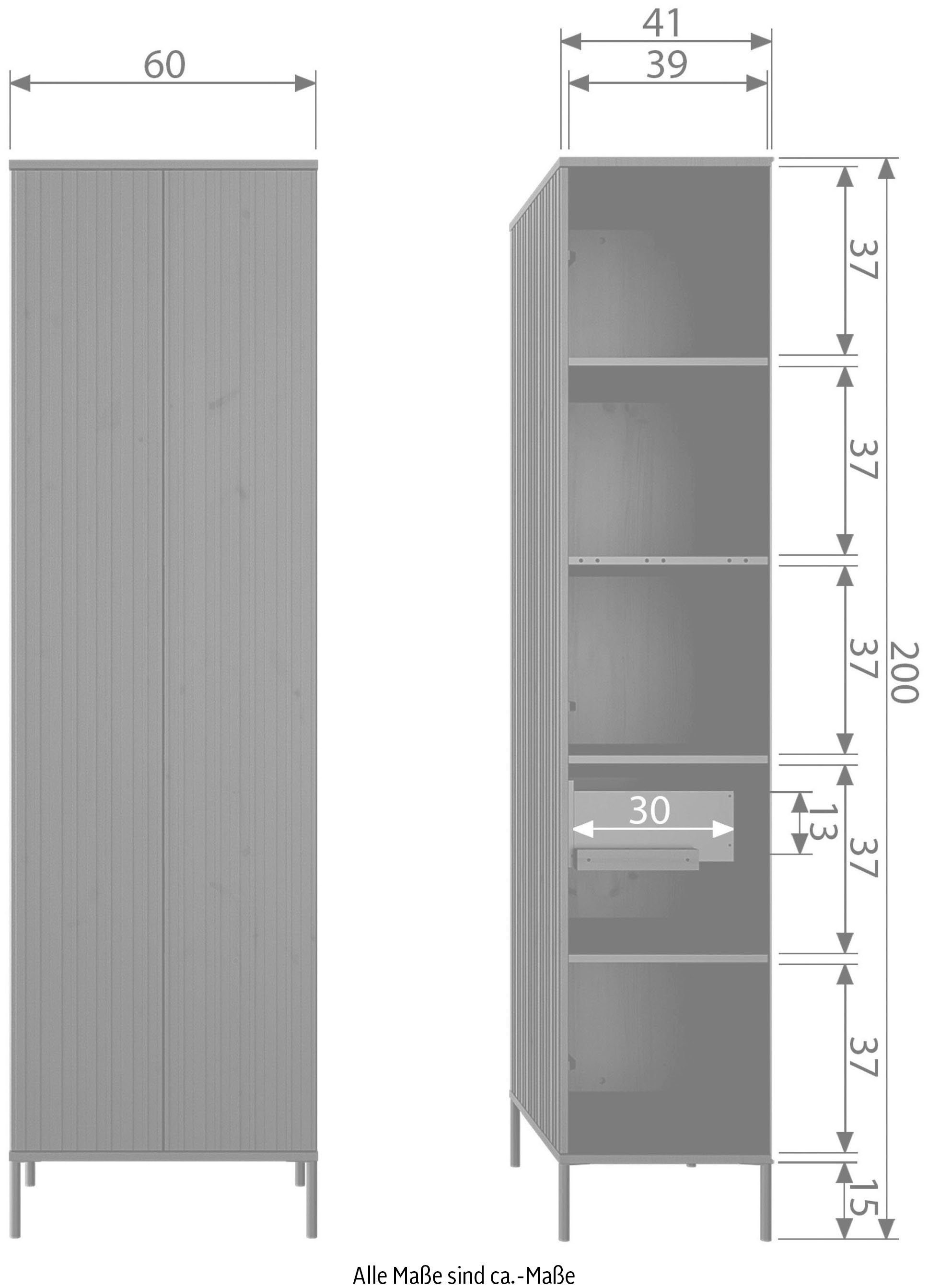 Stauraumschrank New WOOOD Gravure braun