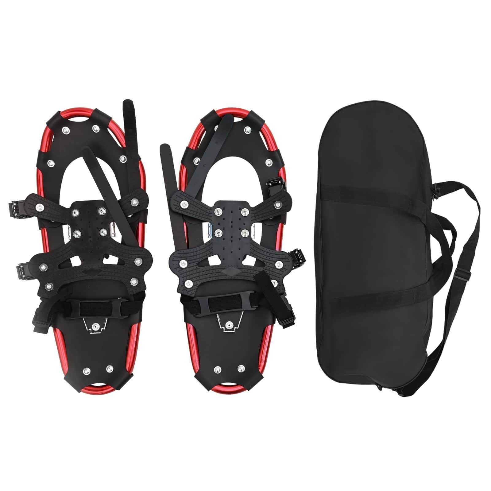 vidaXL Schneeschuhe 3 in 1 Schneeschuhe Rot und Schwarz 53,5 x 21 cm (1-tlg)