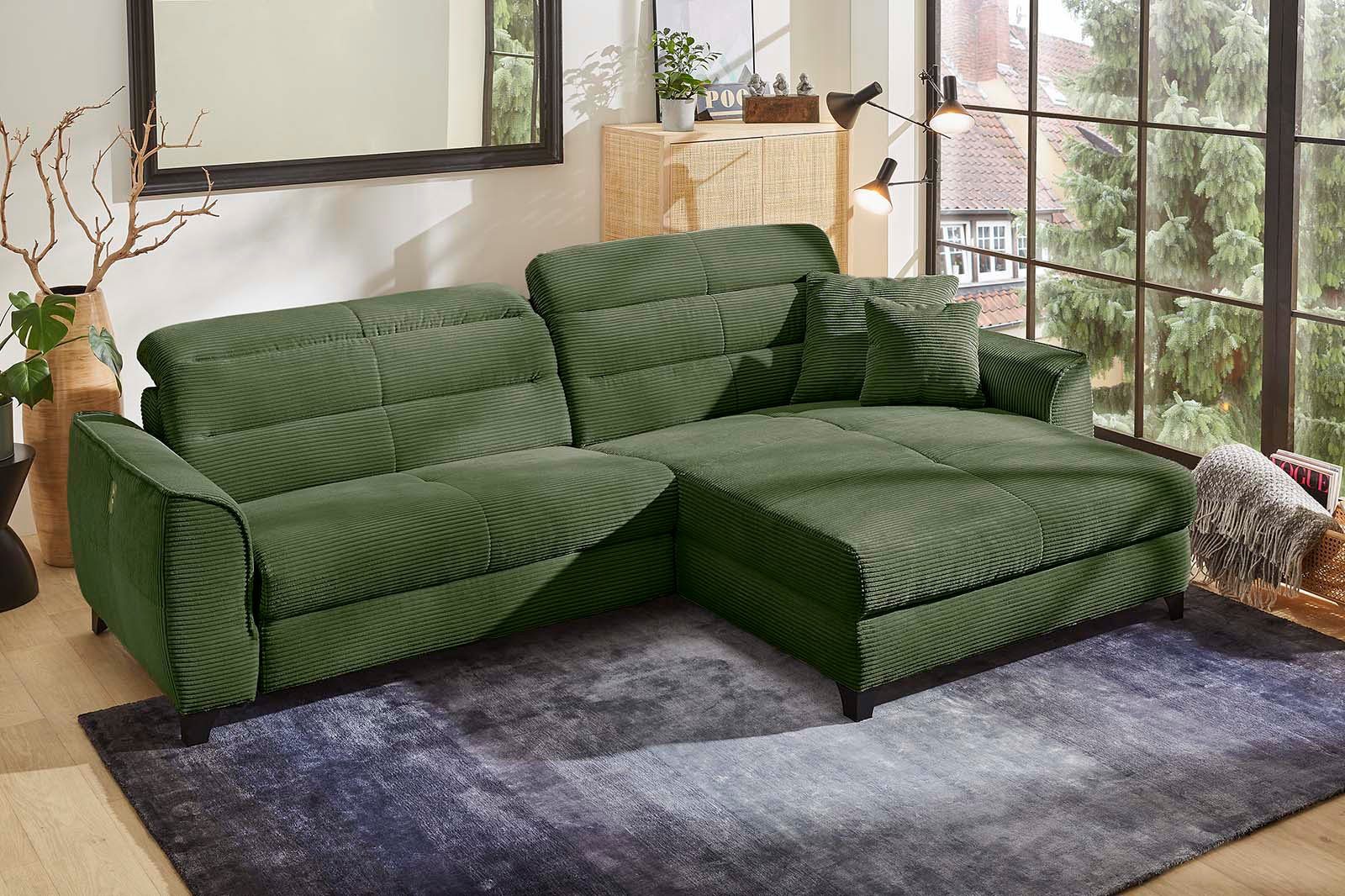 Jockenhöfer Gruppe Ecksofa Double One L-Form, mit 2x 120cm breiten, elektromotorischen Relaxfunktionen