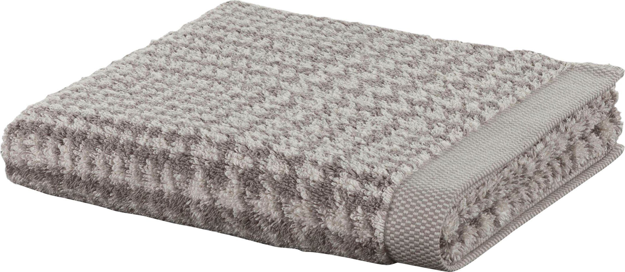 Brooklyn Möve Walkfrottier Handtuch cashmere (1-St) Glencheck,